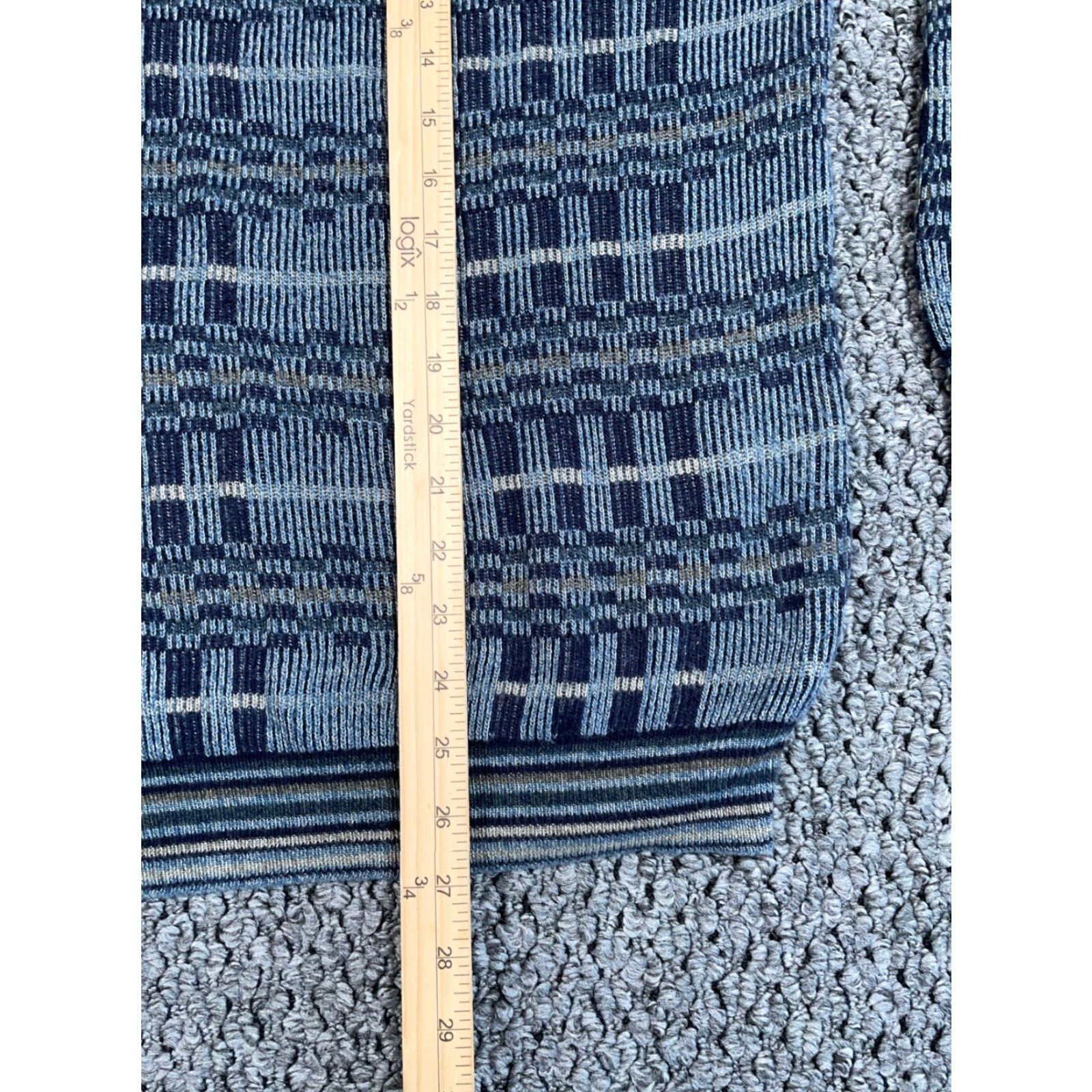 Vintage VINTAGE Northern Isles Sweater Adult Large Gray Lightweight Knit Geometric 80s 90s Mens Pullover Crew Neck Size US L / EU 52-54 / 3 - 7 Thumbnail