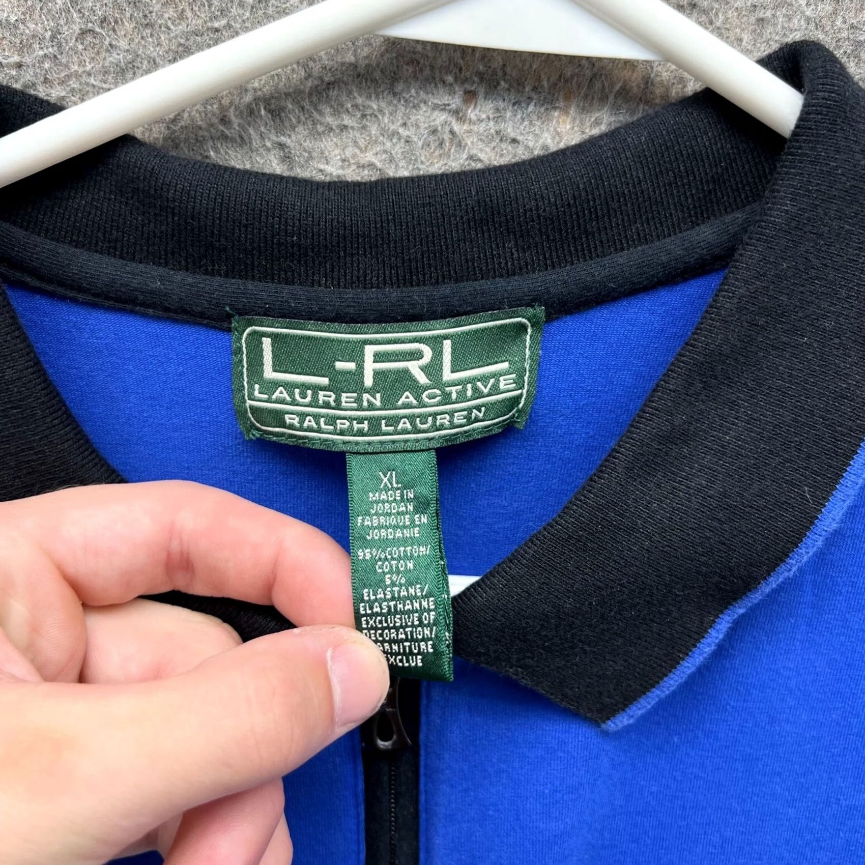 Ralph Lauren VINTAGE Lauren Ralph Shirt Womens XL Blue Polo Royal Active Golf Quarter Zip LRL Size XL / US 12-14 / IT 48-50 - 7 Thumbnail