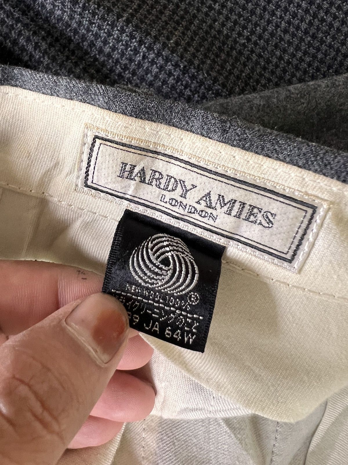 Hardy Amies Hardy Amies Wool Pant Size US 33 - 6 Thumbnail