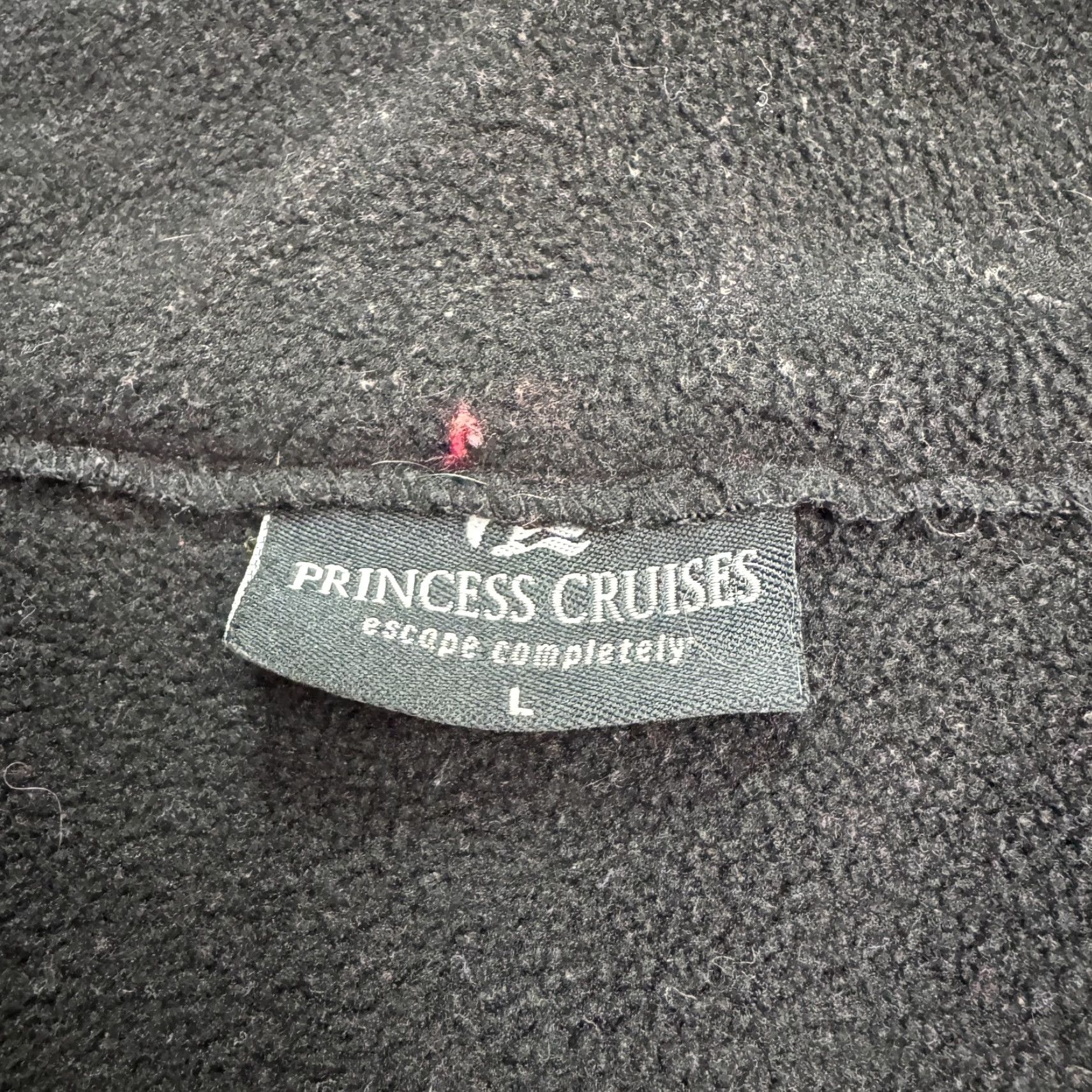 Vintage Princess Cruises Jacket Womens L Red Embroidered Fleece Pocket Zip Mid-Length Outdoor 90s? Size L / US 10 / IT 46 - 7 Thumbnail