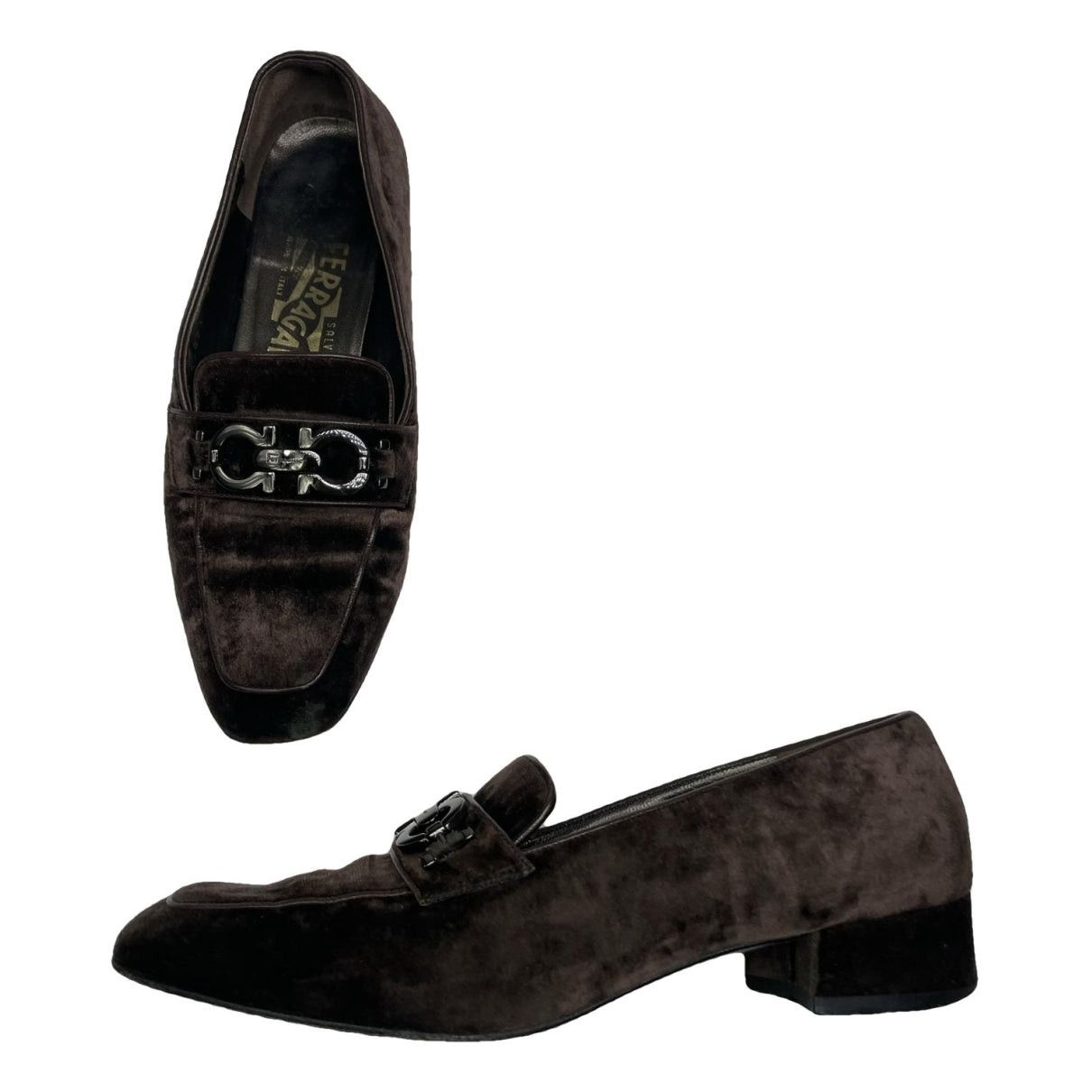 Salvatore Ferragamo Brown Suede Flat Size US 8 / IT 38 - 1 Thumbnail