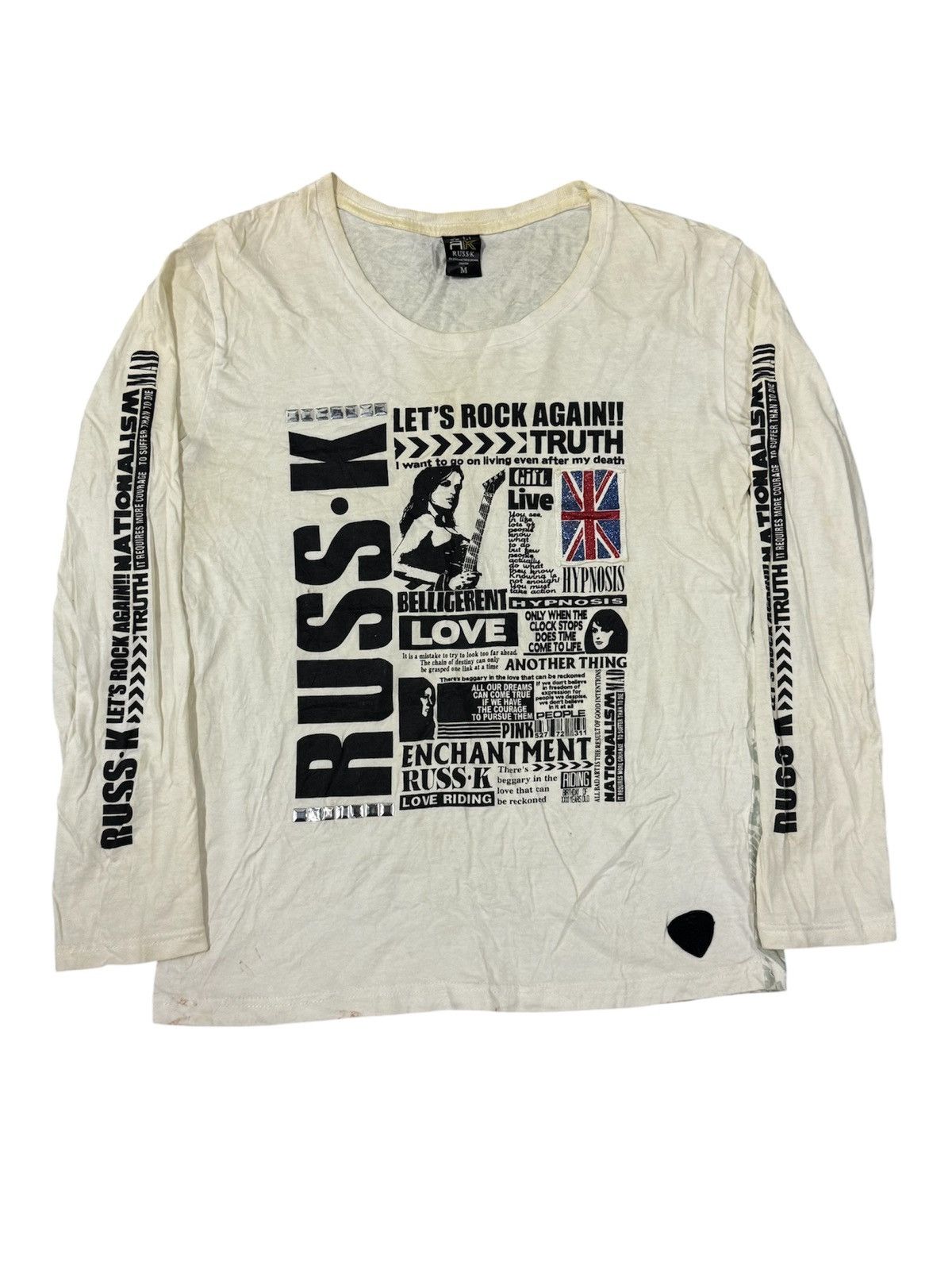 Hysteric Glamour RUSS.K LETS ROCK AGAIN !! TRUTH Size US M / EU 48-50 / 2 - 1 Thumbnail