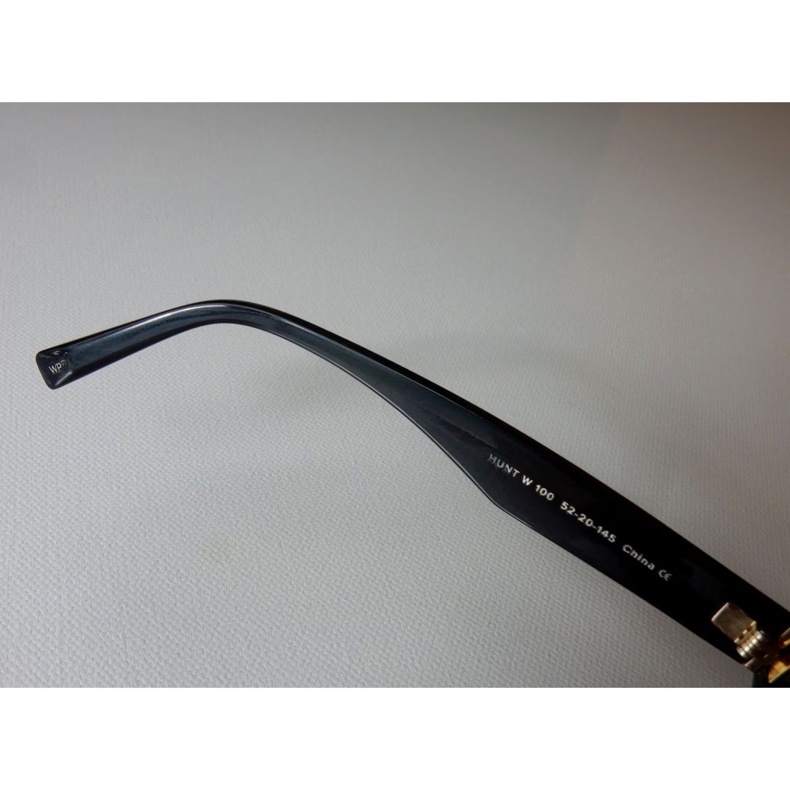 Parker VINTAGE Warby Parker Sunglasses FRAMES ONLY 49[]20 145 Hunt Black Men Adults Size ONE SIZE - 5 Thumbnail