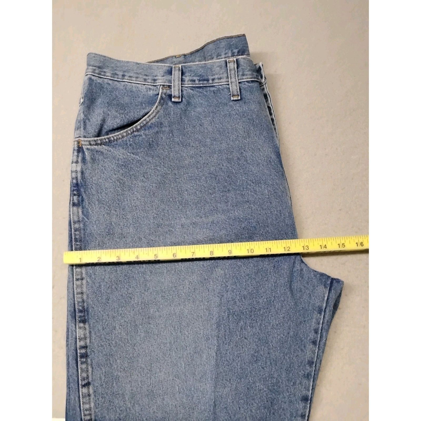Rustler Ruslter (44x30) Men's Straight Blue Denim Jeans Size US 44 / EU 60 - 5 Thumbnail