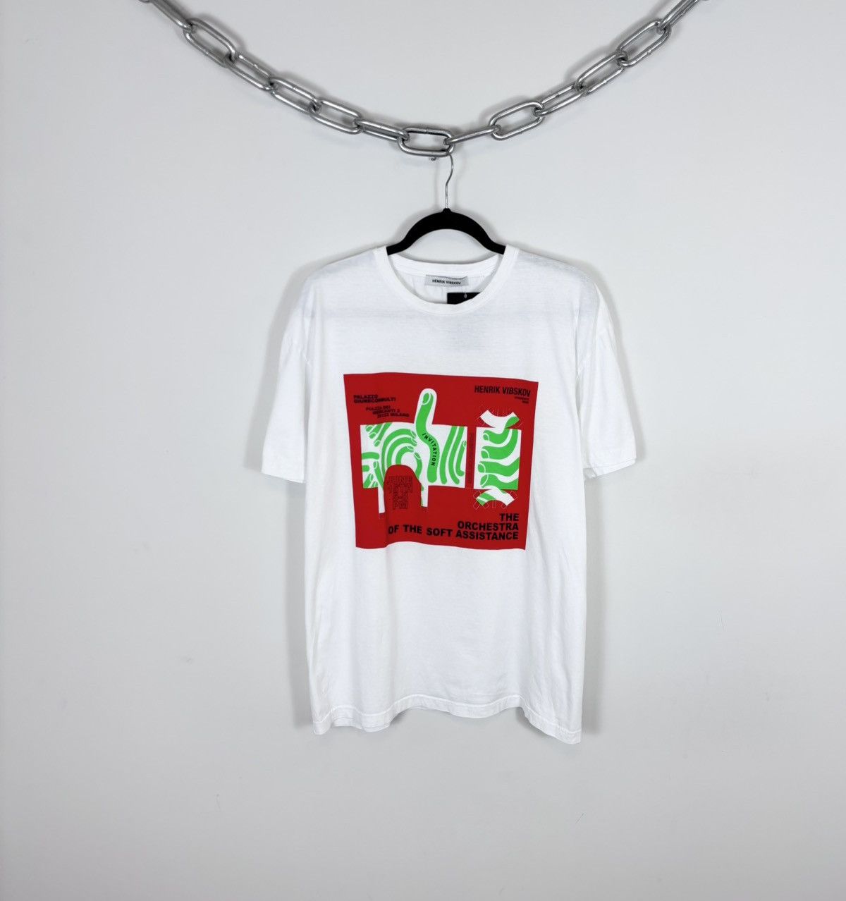 Henrik Vibskov Henrik Vibskov The Orchestra NWT Men’s White T-Shirt Tee Size US L / EU 52-54 / 3 - 1 Thumbnail