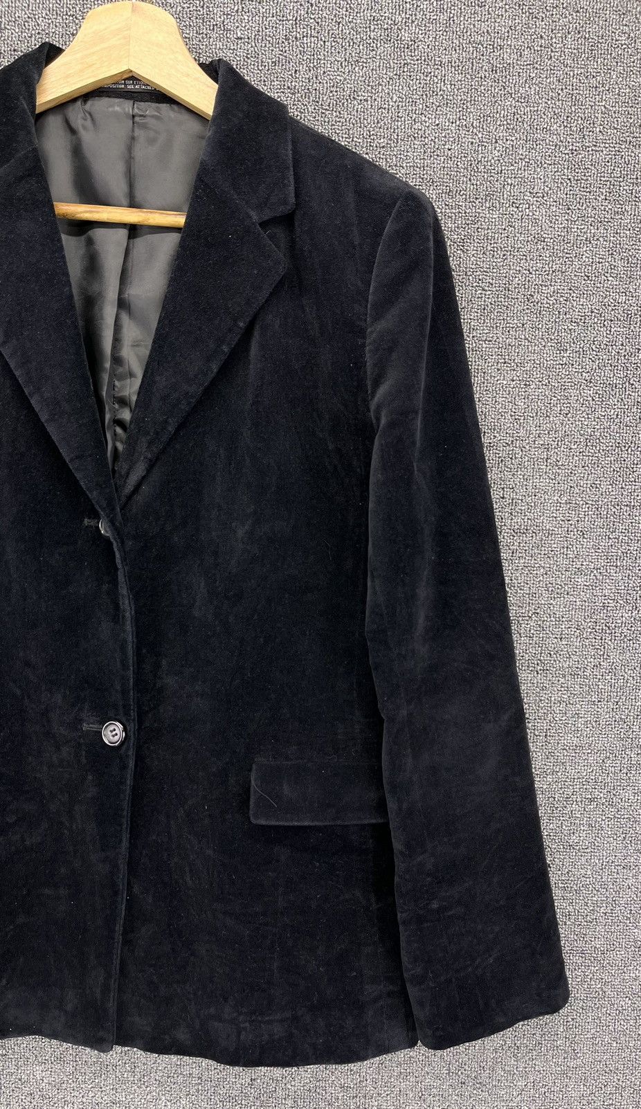Yohji Yamamoto Vintage Yohji Yamamoto Ined Velvet Blazer Coat Jacket Size M / US 6-8 / IT 42-44 - 4 Thumbnail