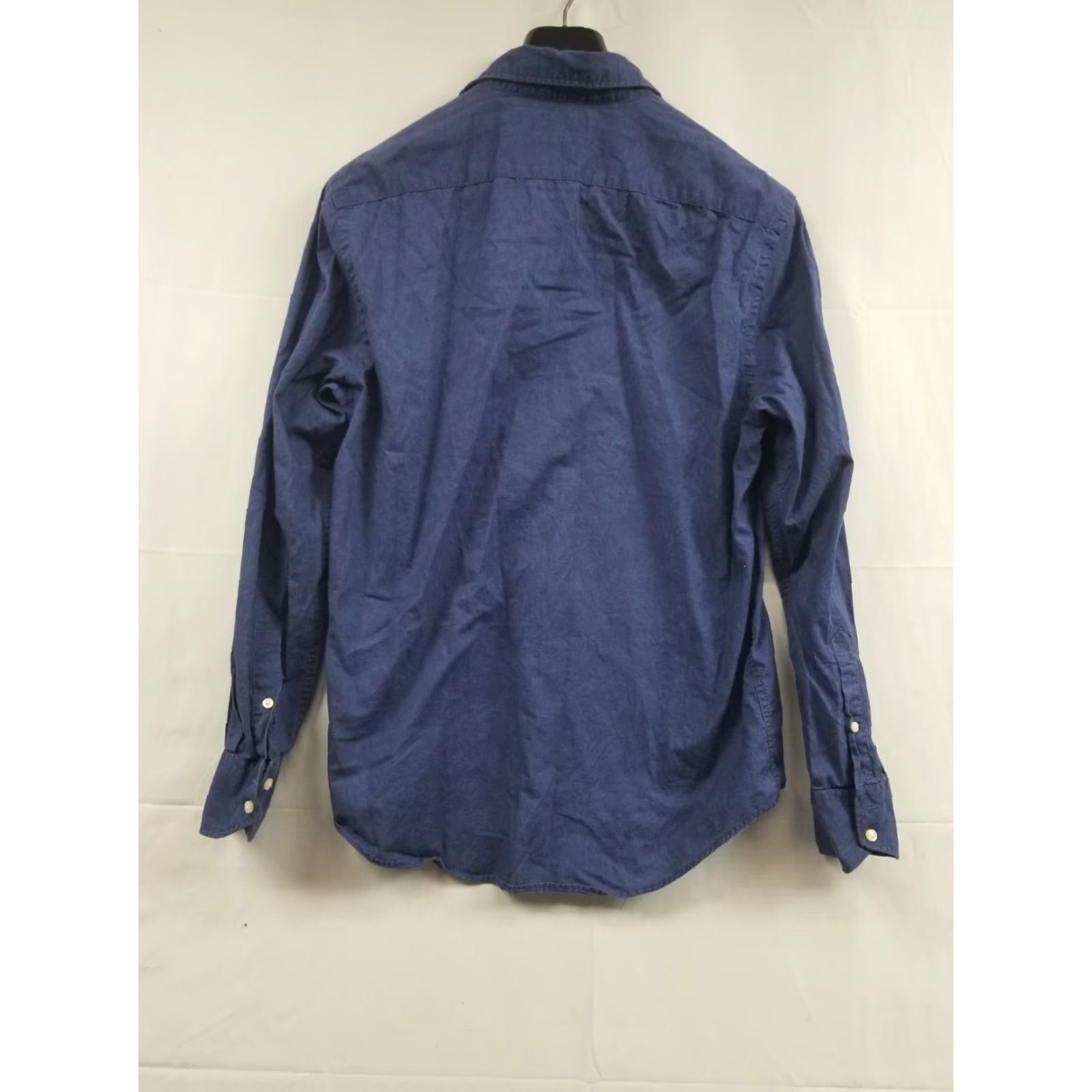 Vintage Thomas Dean & Co. Dress Shirt Mens Size M Blue Long Sleeve Button Up Collared Solid Regular Vintage No Size 40R - 2 Thumbnail