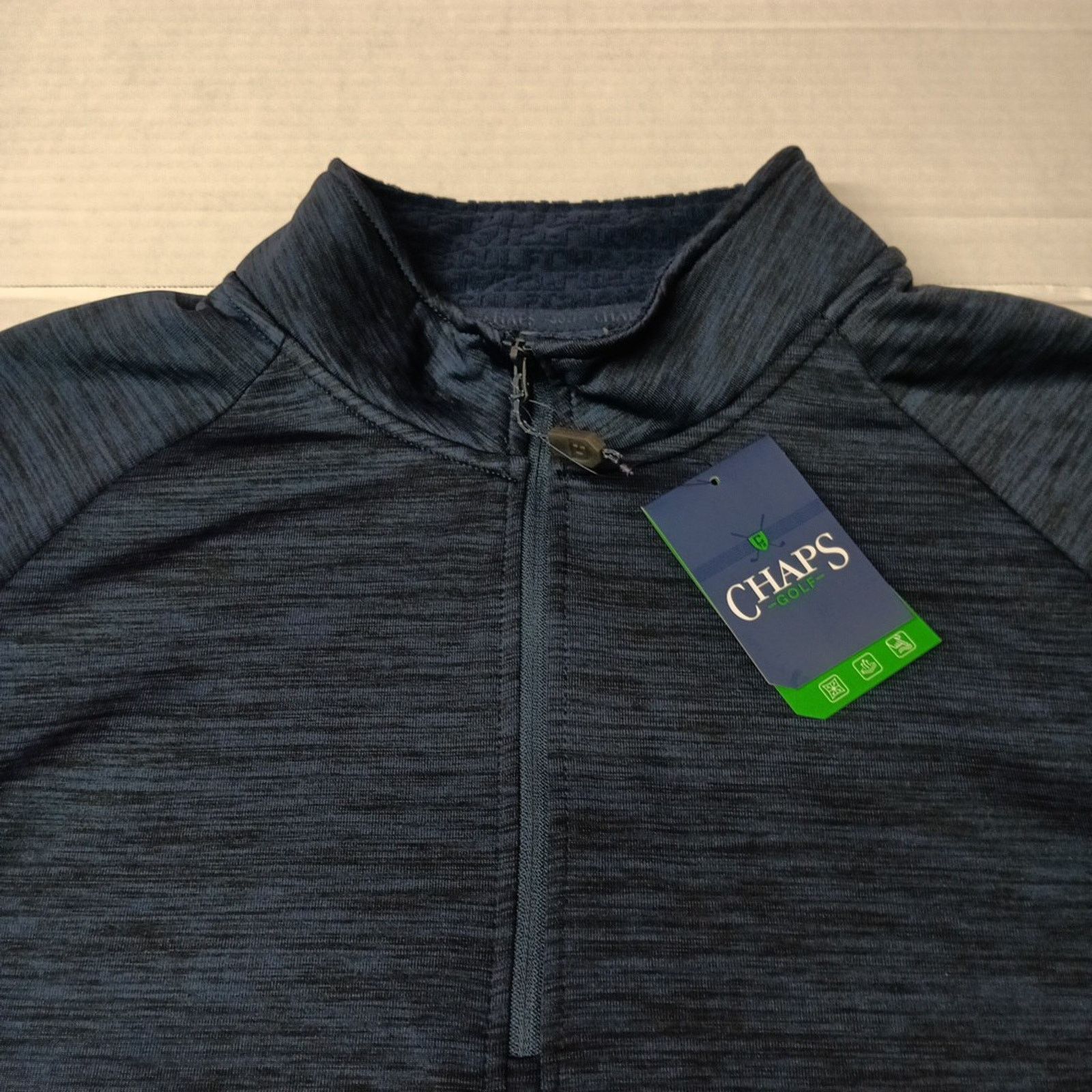 Chaps Chaps Golf Men’s Pullover 1/4 Zip Sweater Size 3XL Navy Blue Size US XXL / EU 58 / 5 - 3 Thumbnail