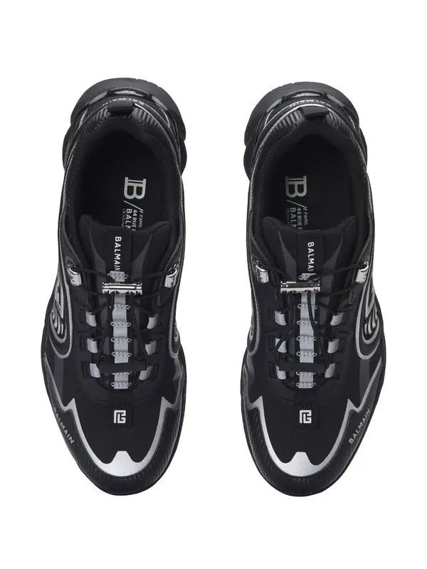 Balmain o1s1wg111225 Cosmic Dust Sneakers in Black Size US 10 / EU 43 - 3 Thumbnail