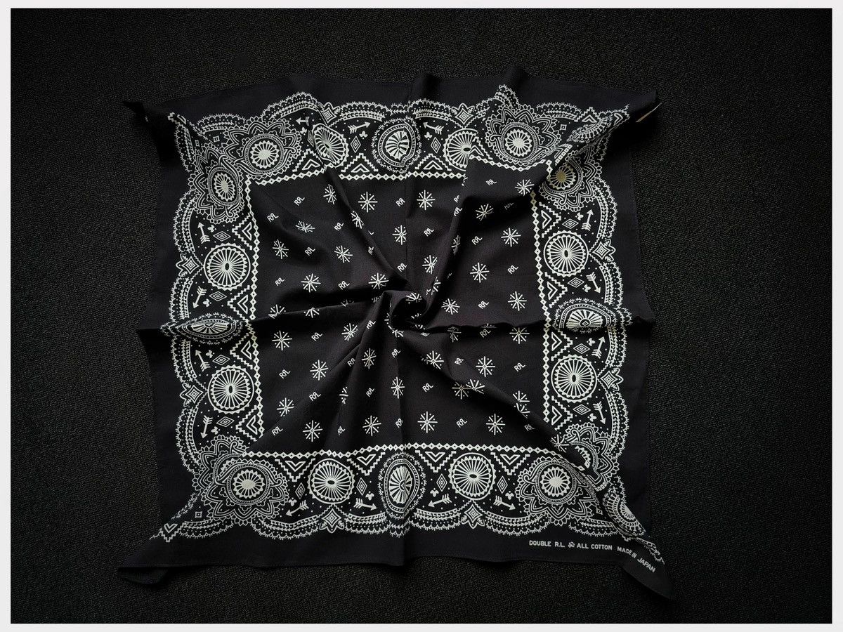 RRL Ralph Lauren RRL Bandana COTTON Scarf handkerchief Size ONE SIZE - 2 Thumbnail