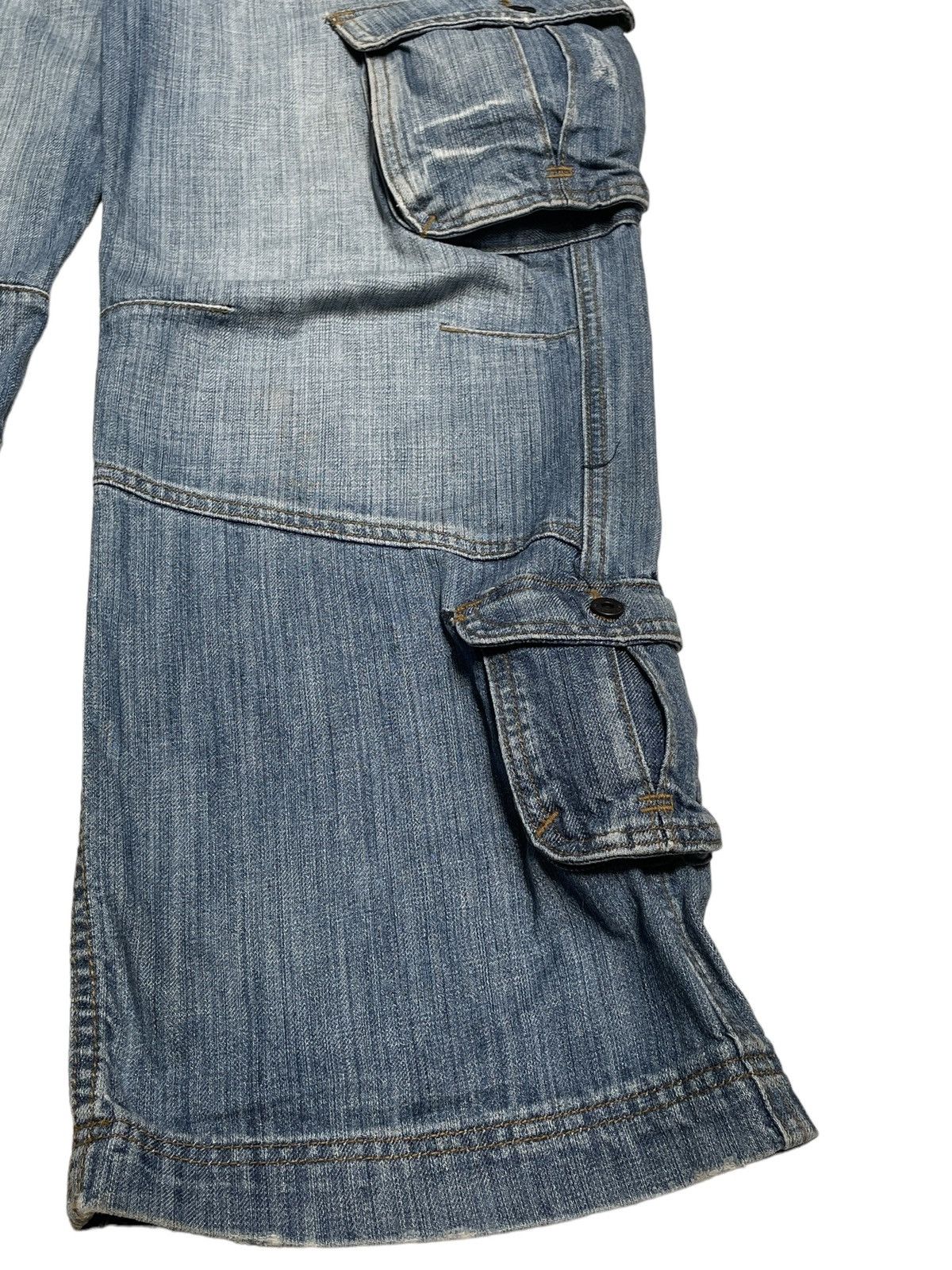 If Six Was Nine × Japanese Brand Rare Design Vintage Brand Chancer Tactical Baggy Jeans 2000s Size US 32 / EU 48 - 8 Thumbnail