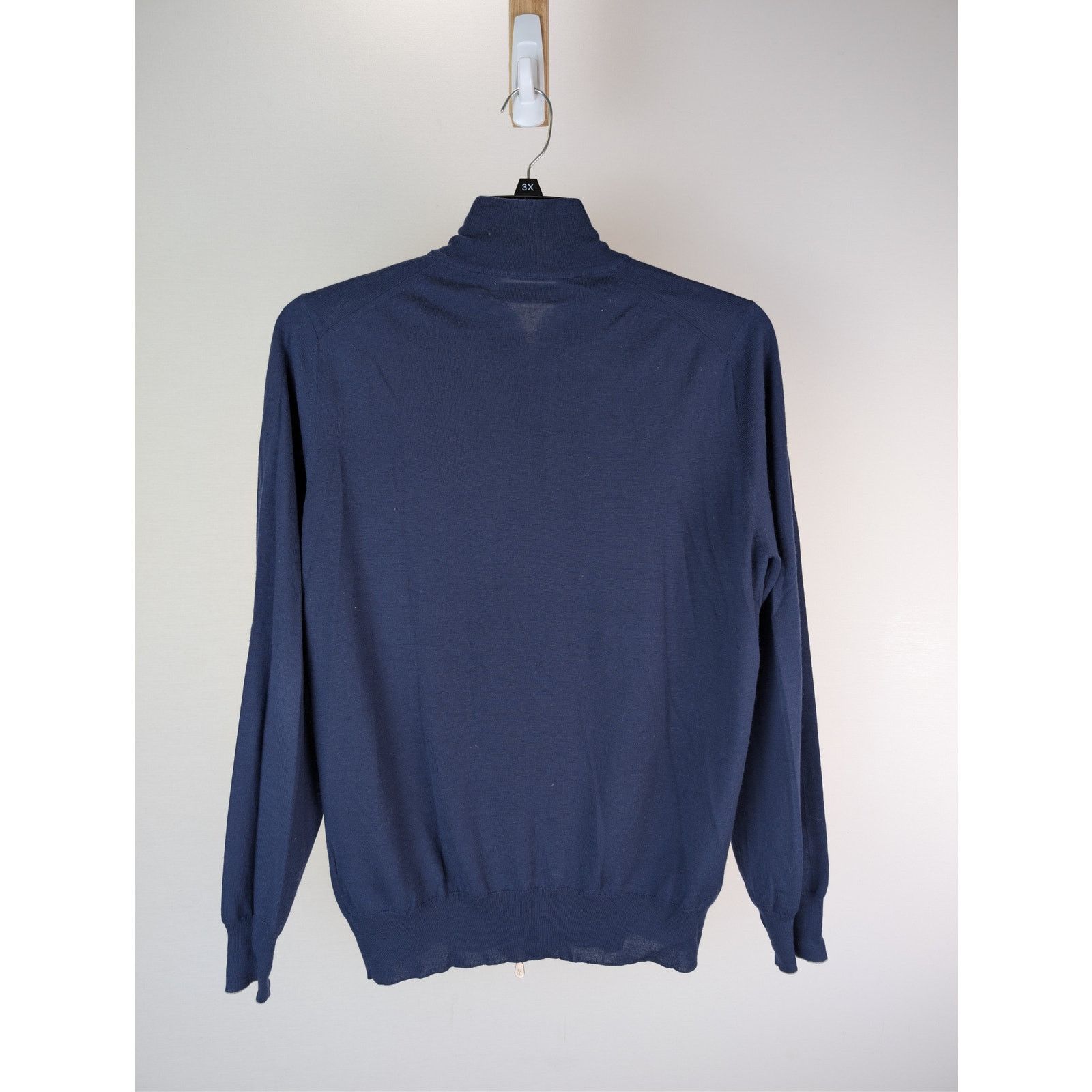 Brunello Cucinelli o1rshd1 CC20 Full Zip Cardigan Sweater Sweatshirt Navy Blue Size US M / EU 48-50 / 2 - 10 Thumbnail
