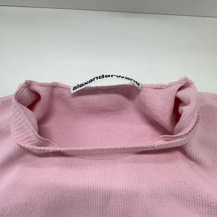 Alexander Wang Alexander Wang Pink Short Sleeve Sweatshirt - Size M / US 6-8 / IT 42-44 - 6 Thumbnail