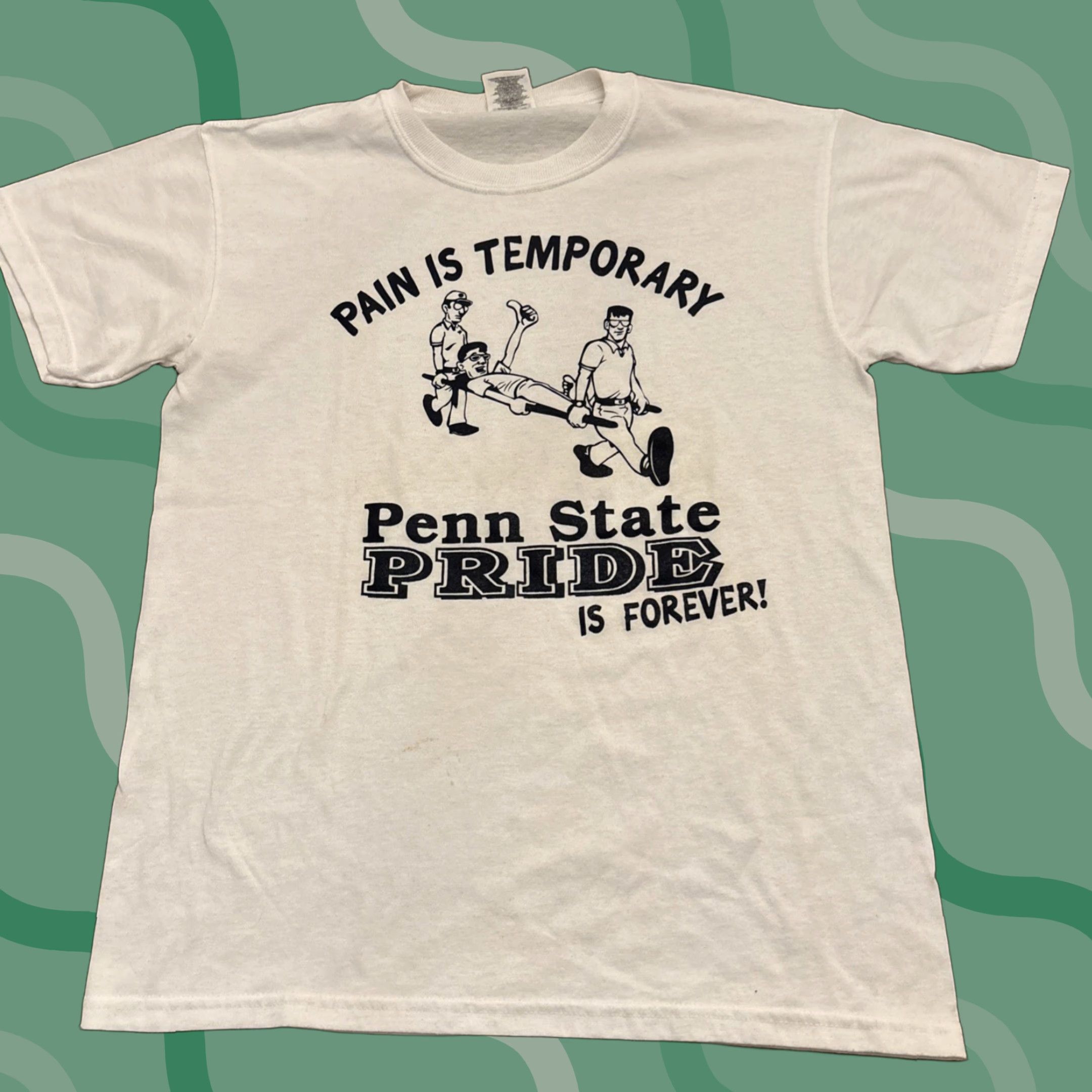 Jerzees VINTAGE Joe Paterno 2006 Broken Leg Football T Shirt Size S White Mens Sports PSU Nittany Lions Jersey Tee Size US S / EU 44-46 / 1 - 1 Thumbnail