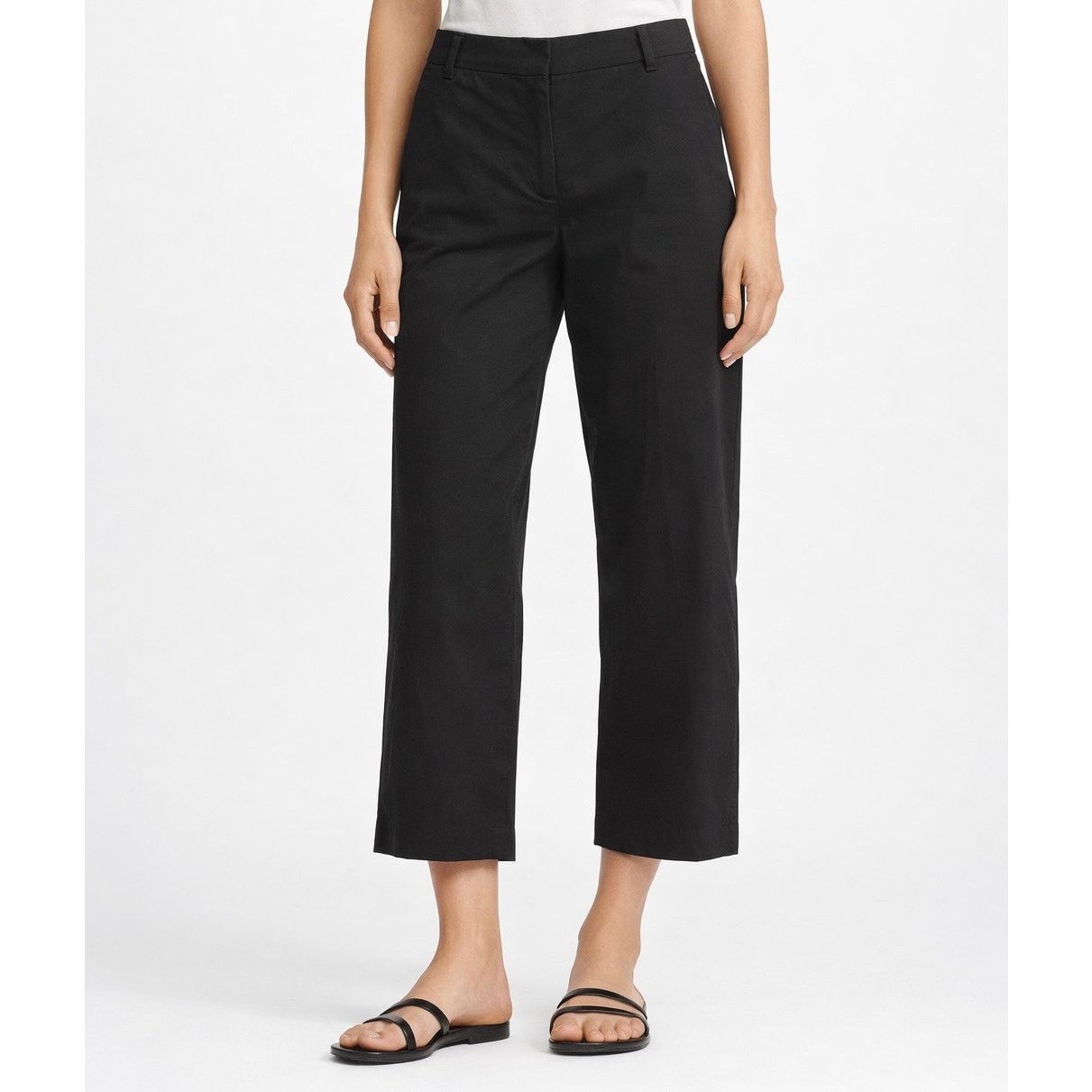 Nili Lotan Nili Lotan cotton blend dress pants black high rise size 4 Size 27" / US 4 / IT 40 - 1 Thumbnail