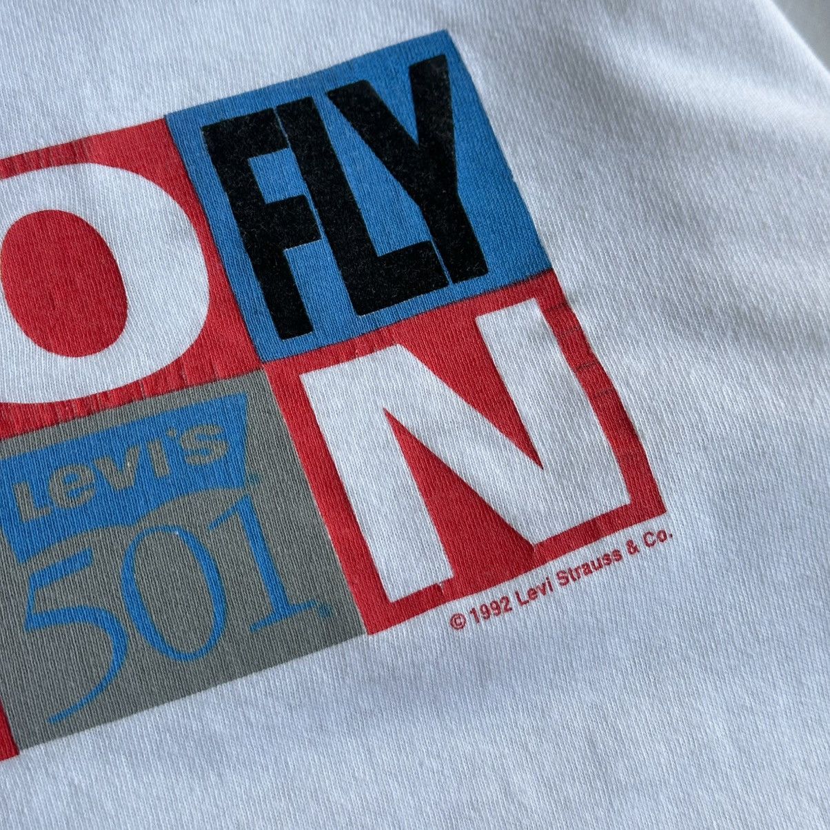 Levi's Vintage 1992 Levi’s 501 Button Your Fly Single Stitch Tee Size US M / EU 48-50 / 2 - 5 Thumbnail