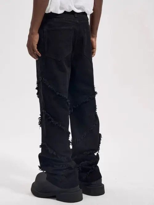 VIBE High street spiral raw edge dark style bootcut jeans Size US 30 / EU 46 - 8 Thumbnail