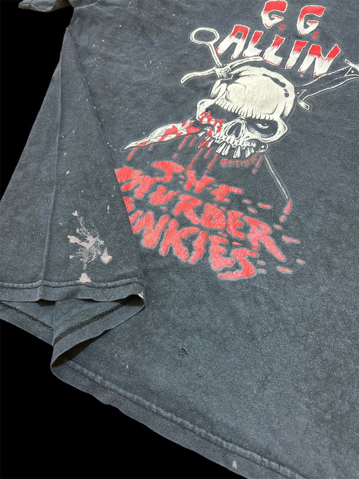 Vintage Vintage Distressed GG Allin The Murder Junkies Tee Size US L / EU 52-54 / 3 - 6 Thumbnail