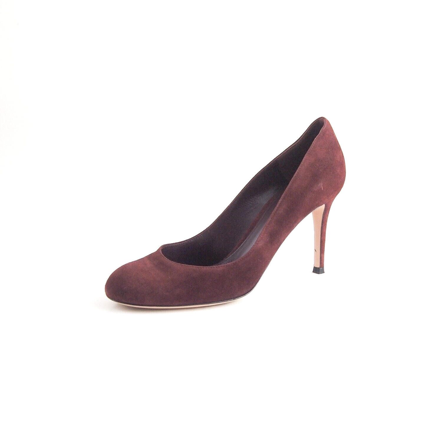 Gianvito Rossi Gianvito Rossi Mid Heel Pumps Burgundy Suede US 6.5 EU 36.5 Size US 6.5 / IT 36.5 - 1 Thumbnail