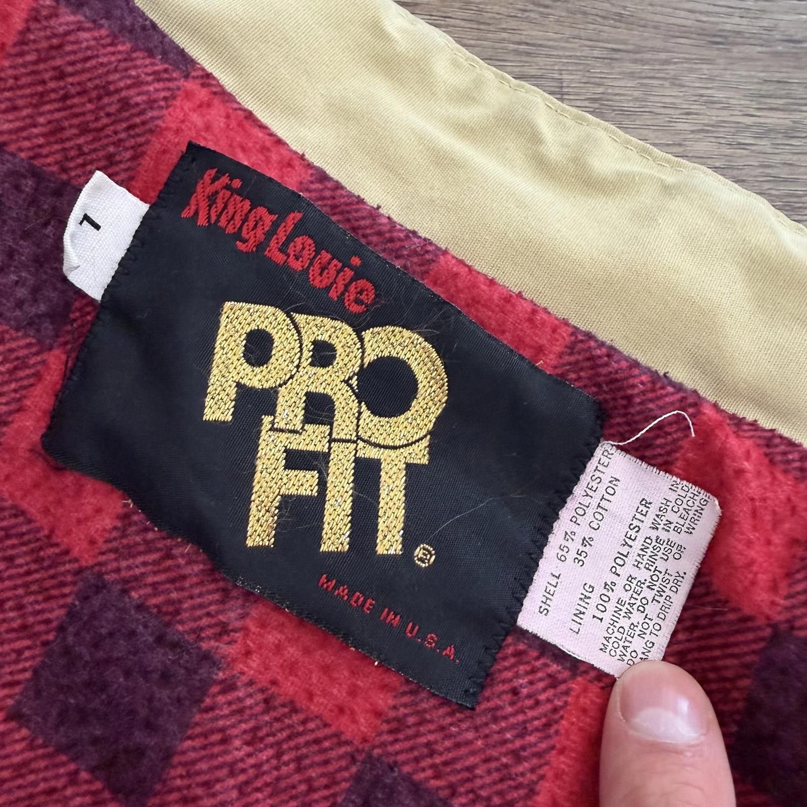 Other Vintage 80s King Louie Pro Fit Bomber Jacket Plaid Lined Size US L / EU 52-54 / 3 - 4 Thumbnail