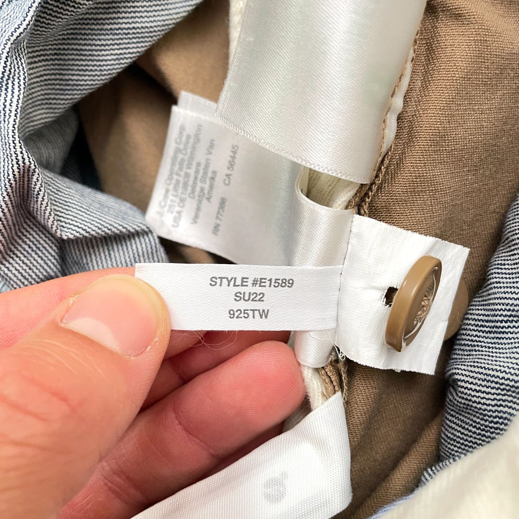 J.Crew J.CREW Chino Pants Mens 31x30 Brown Cotton Casual Stretch Straight Size US 31 - 7 Thumbnail