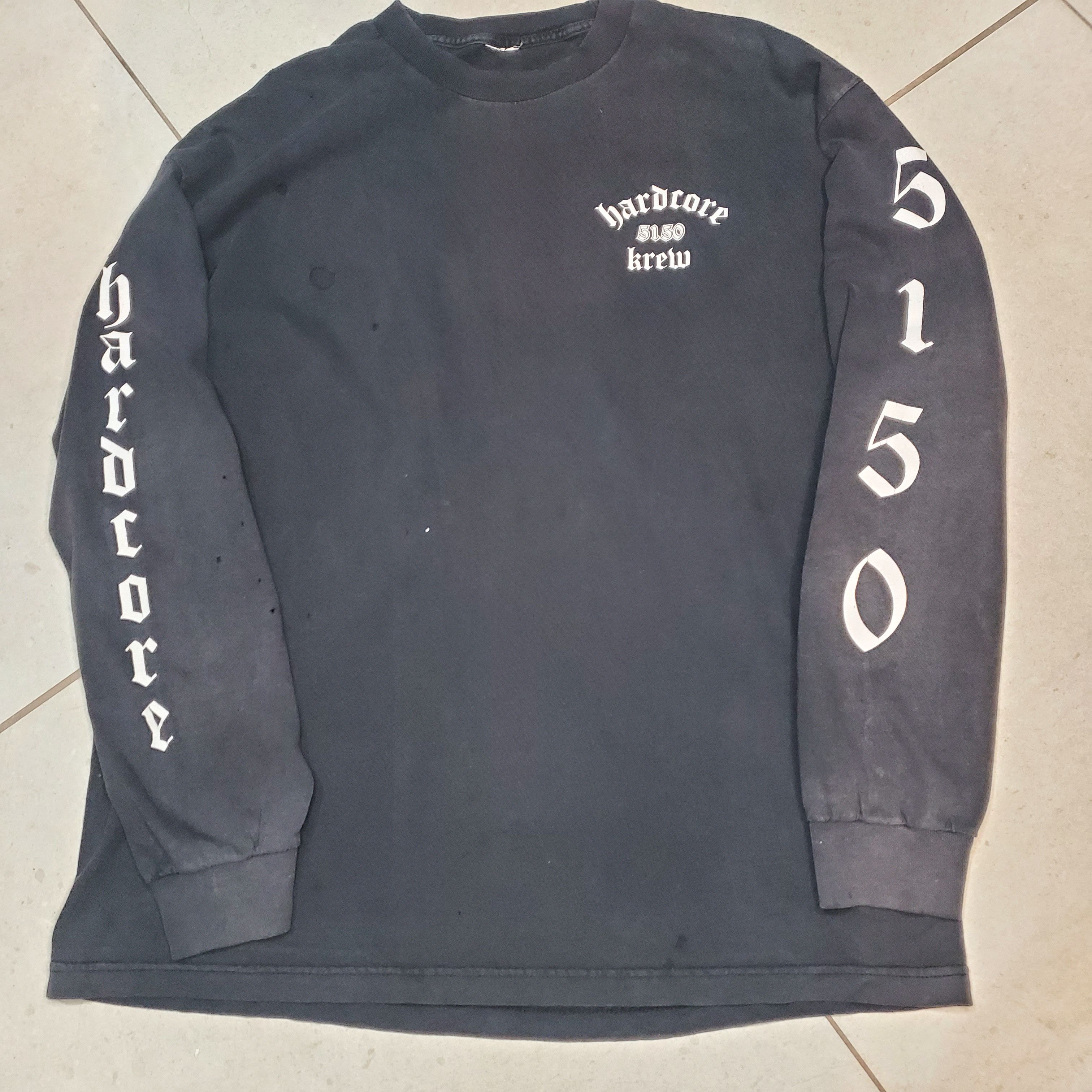 Vintage Vintage'90s Thrasher biker Harley Davidson 5150 hardcore Size US XL / EU 56 / 4 - 5 Thumbnail