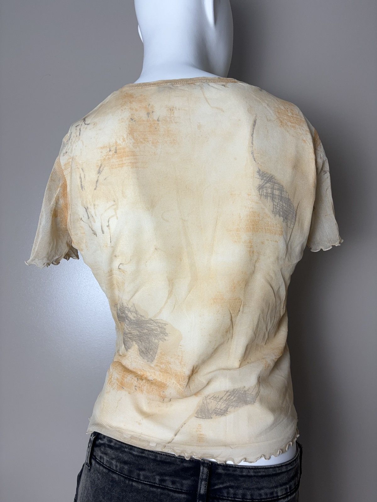 Vintage Mesh printed vintage t-shirt Size L / US 10 / IT 46 - 4 Thumbnail