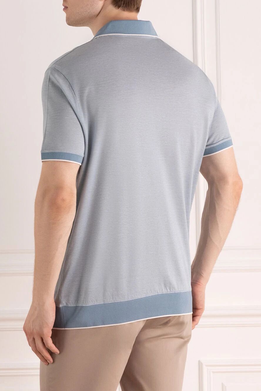 Loro Piana o1srvl11e0924 Oxford Polo Shirt in Grey Size US L / EU 52-54 / 3 - 2 Thumbnail