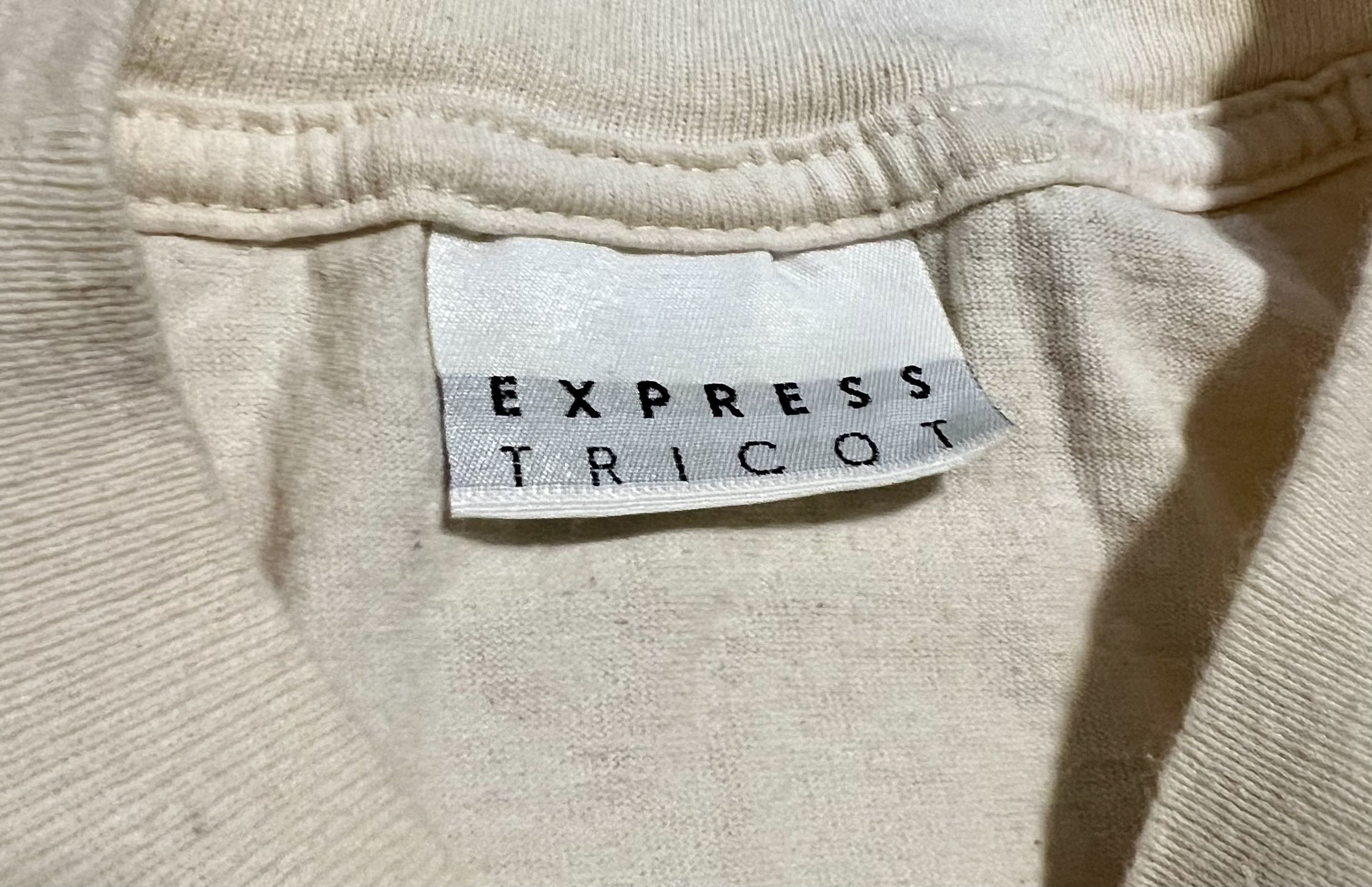Express Express Tricot Vintage 90s Single Stitch Graphic T-Shirt Size US XXL / EU 58 / 5 - 4 Thumbnail