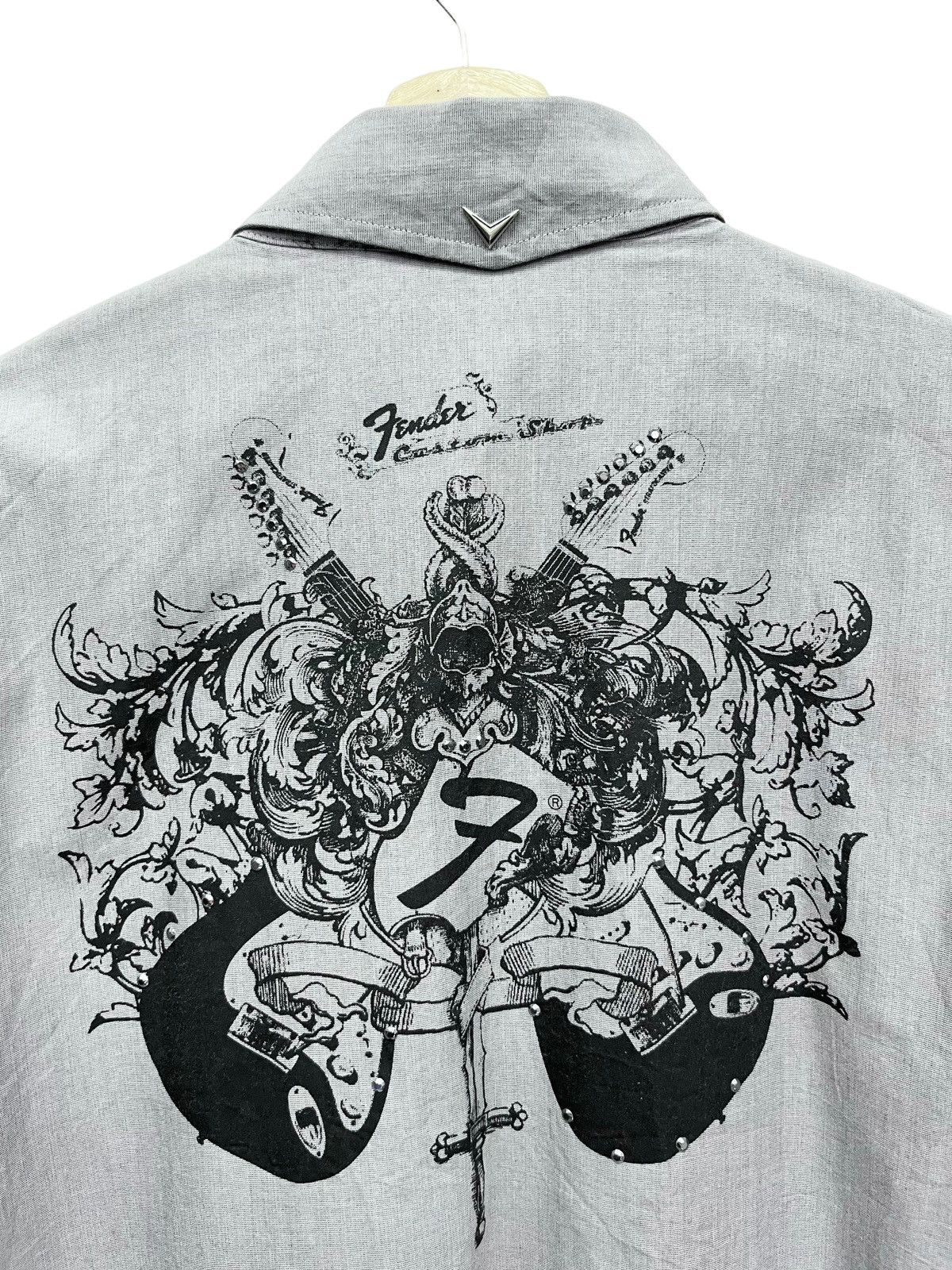 Fender 🔥RARE🔥FENDER BY DA VINCI Frayed Line Patch Big Print Shirt Size US XL / EU 56 / 4 - 4 Thumbnail