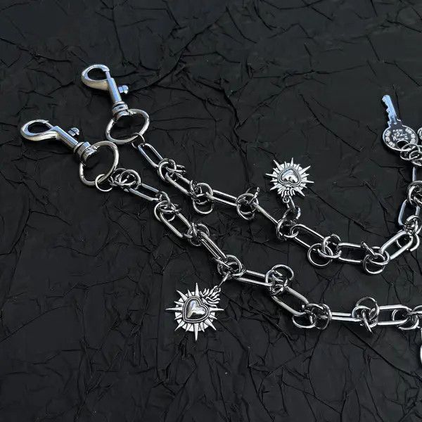 Jewelry Metal Pants Chain – Y2K Punk Waist Hanging Accessory Size ONE SIZE - 4 Thumbnail