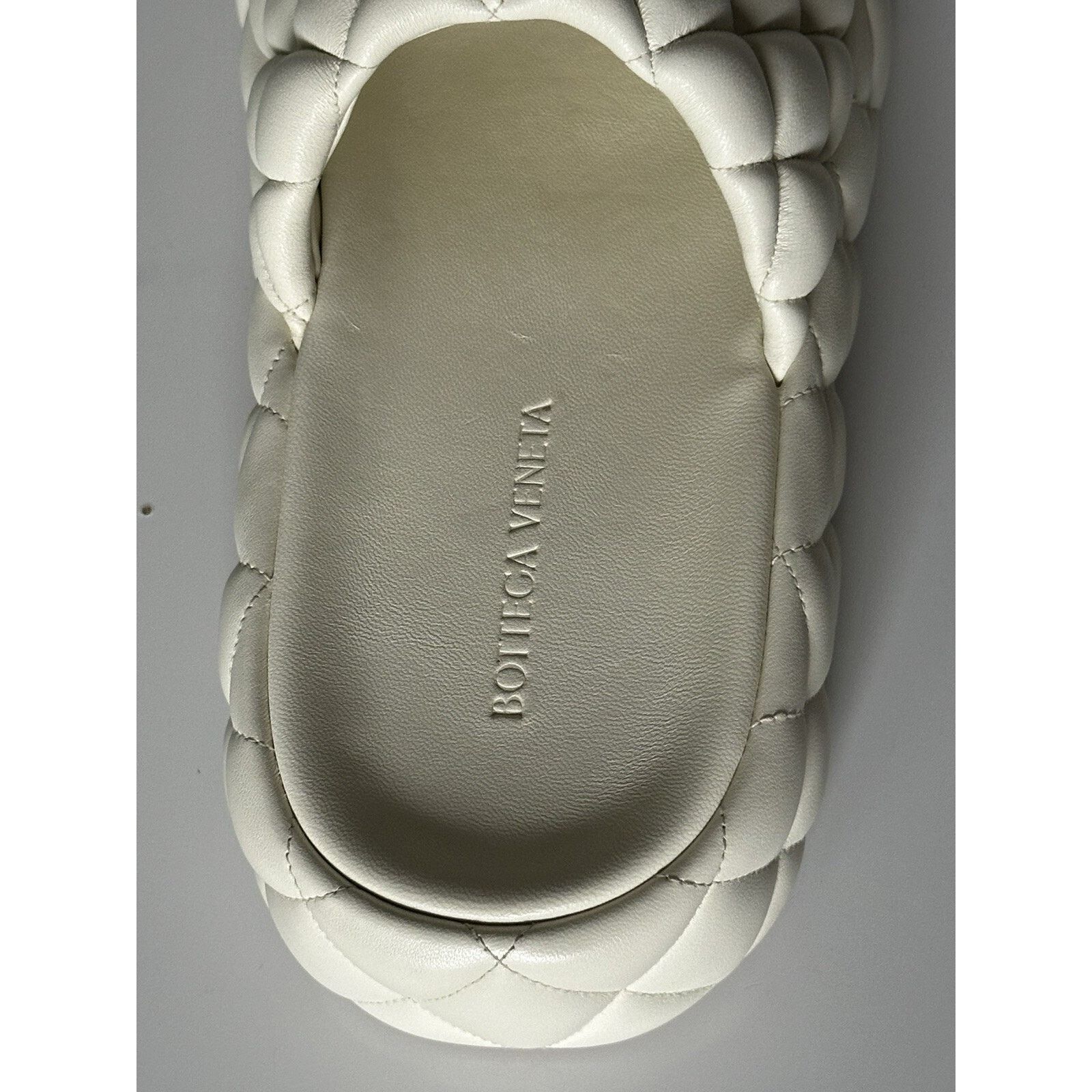 Bottega Veneta Bottega Veneta White Quilted Leather Sandals 10 US 708885 IT Size US 10 / IT 40 - 9 Thumbnail
