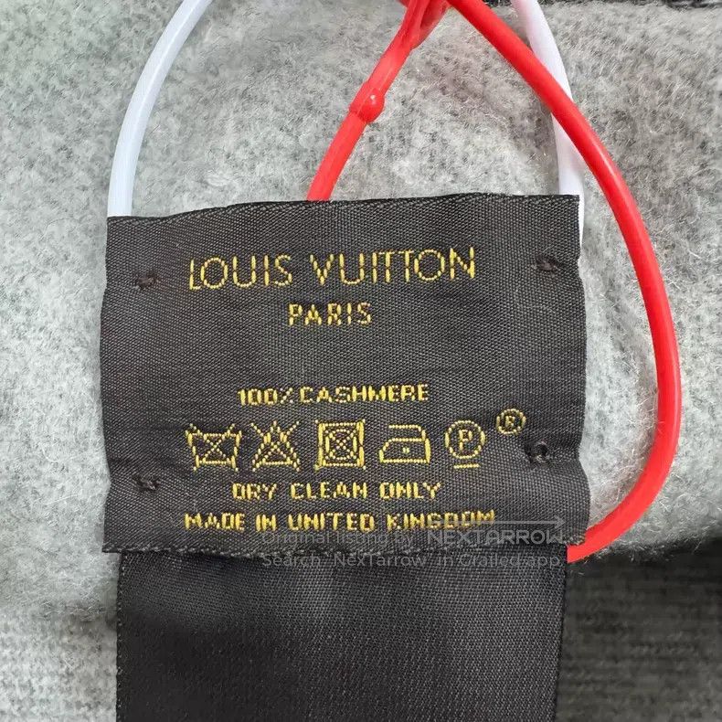 Louis Vuitton Louis Vuitton Old-print double-faced cashmere scarf Size ONE SIZE - 5 Thumbnail
