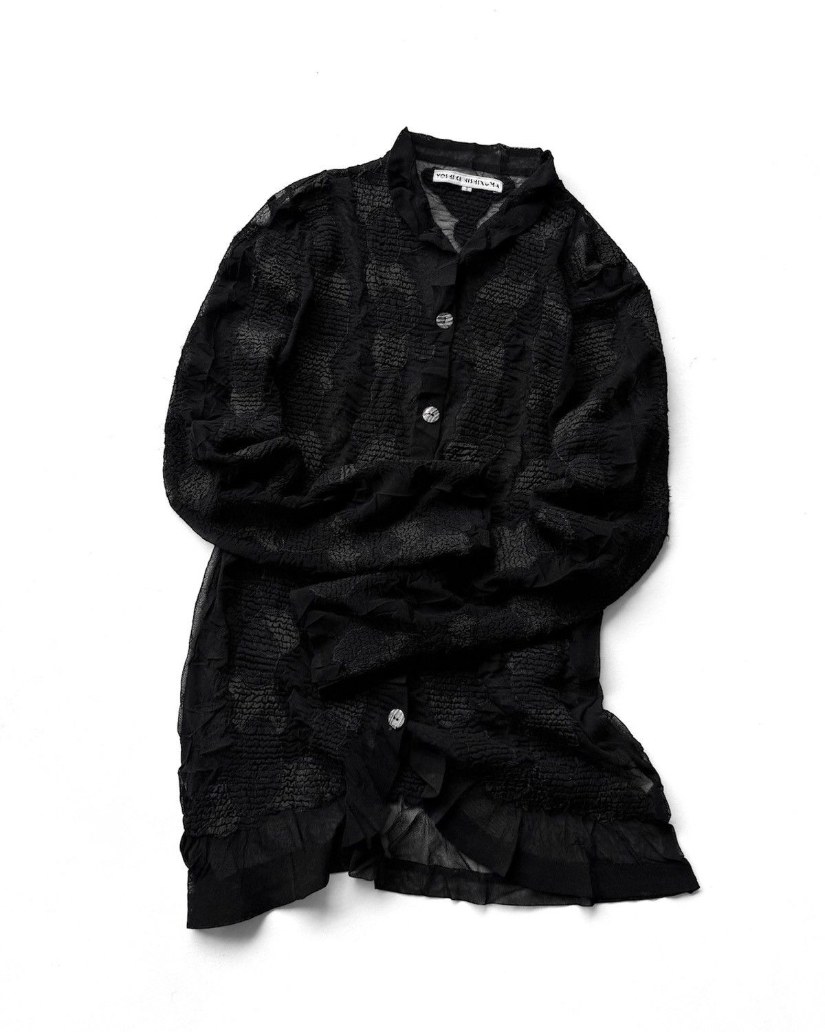 Issey Miyake YOSHIKI HISHINUMA WRINKLE BUTTON SHIRT Size M / US 6-8 / IT 42-44 - 3 Thumbnail