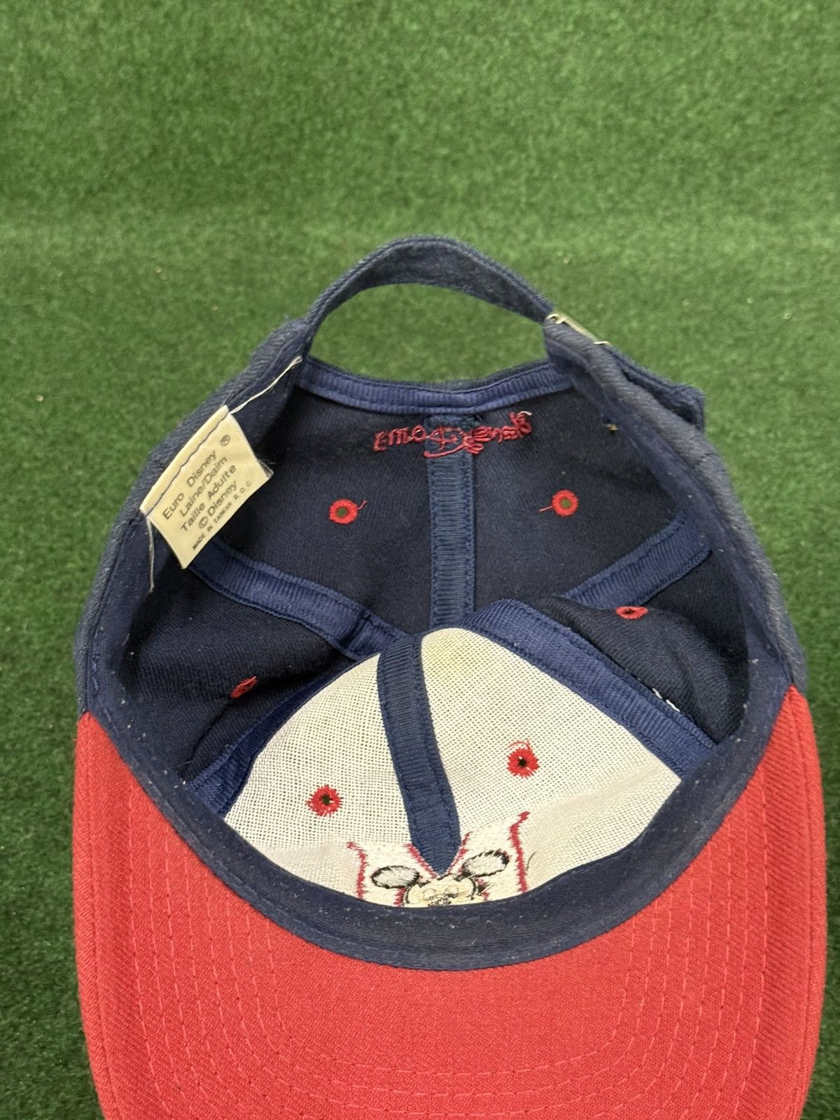 Disney Vintage Euro Disney Mickey Mouse Strapback Hat Size ONE SIZE - 4 Thumbnail