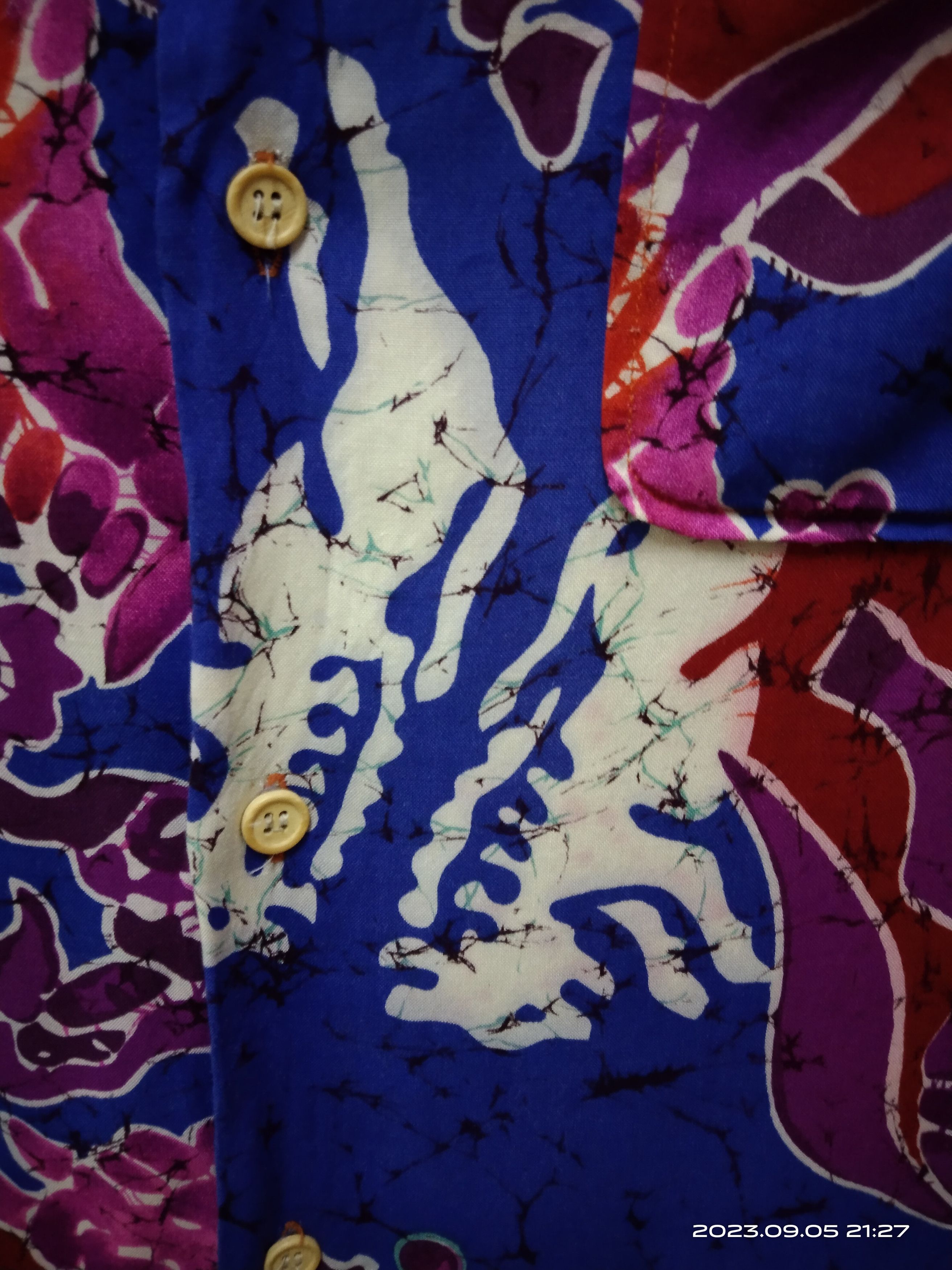 Japanese Brand RAYON TROPICAL TIGER BONES X HORSE MOTIF Size US M / EU 48-50 / 2 - 6 Thumbnail