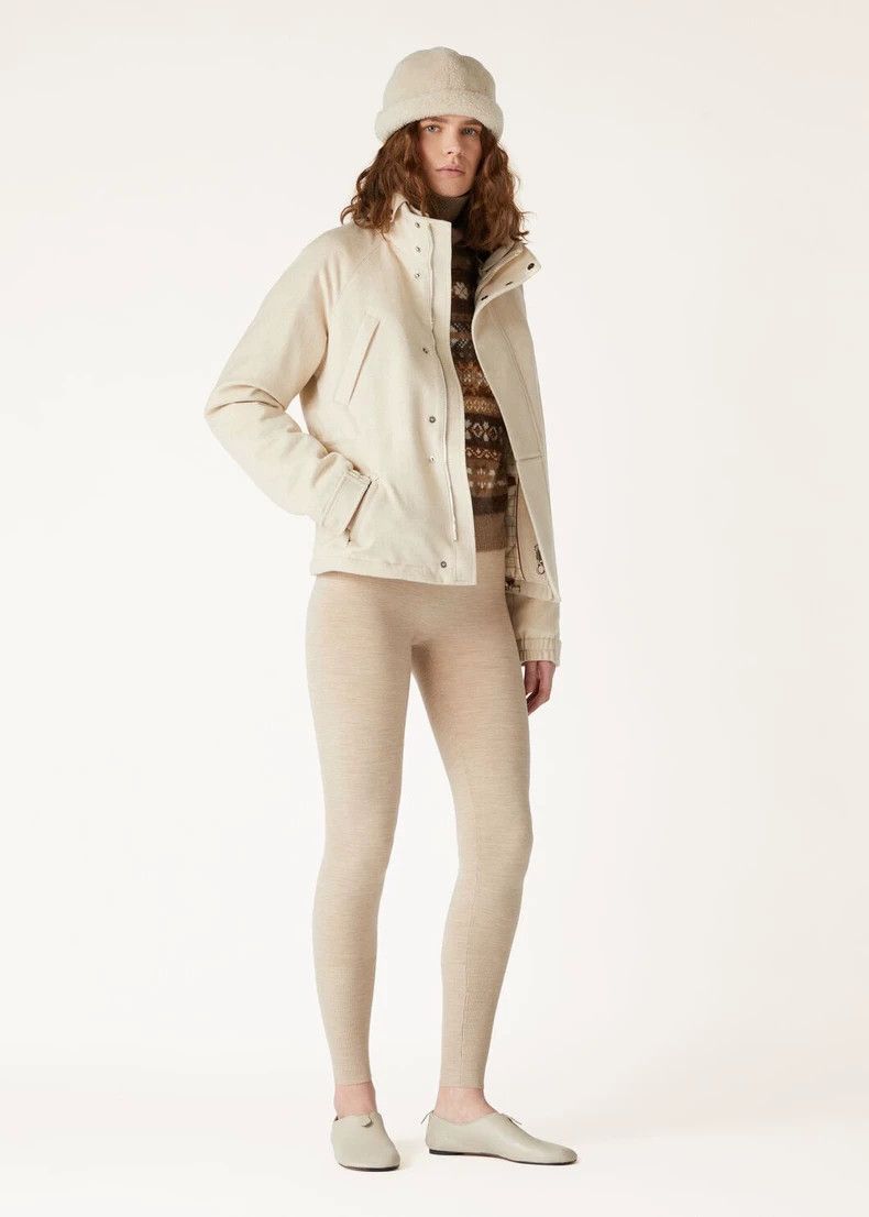 Loro Piana LORO PIANA Classic short women's natural blended cashmere Size L / US 10 / IT 46 - 6 Thumbnail