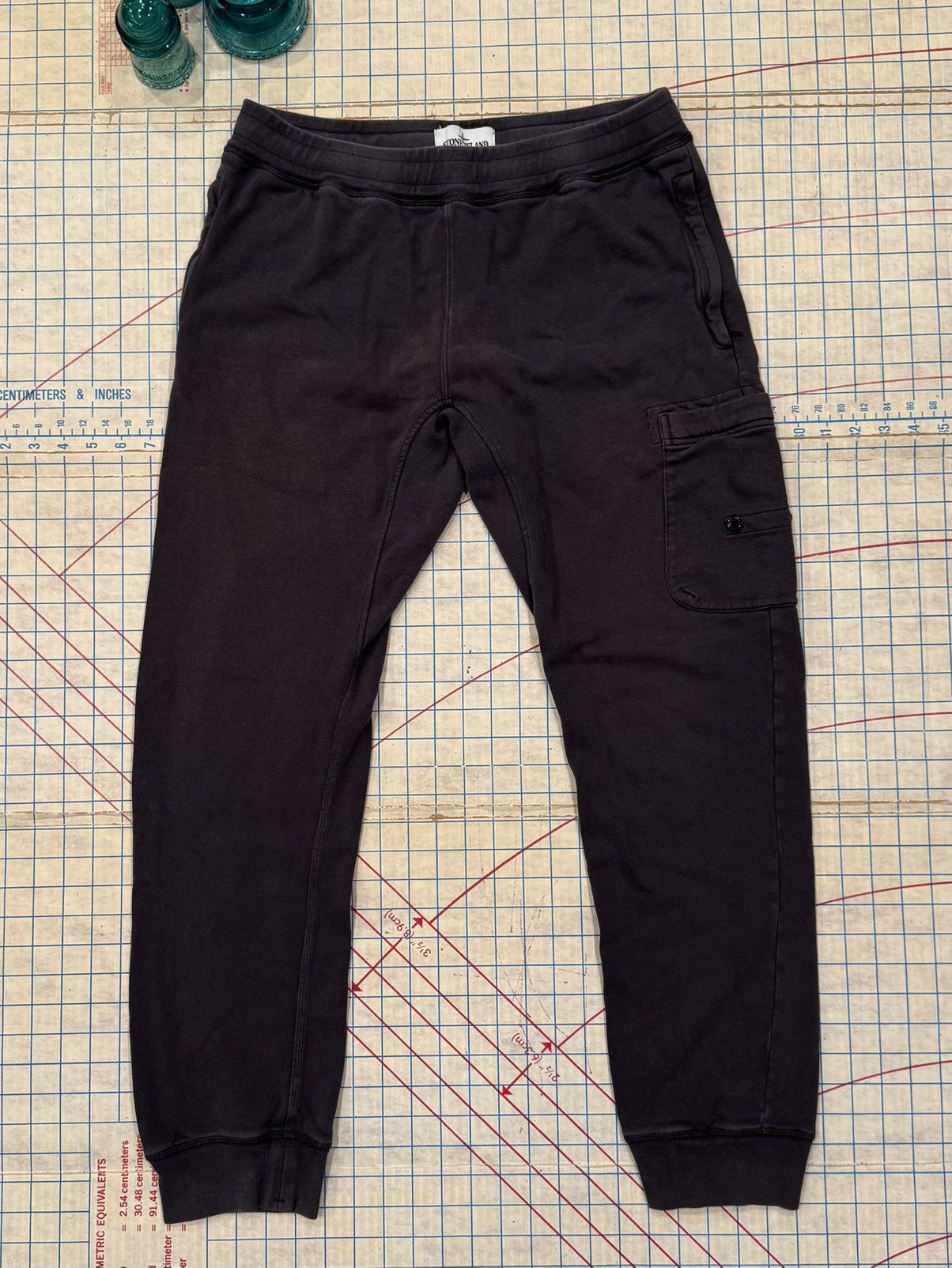 Stone Island Stone Island Jogger Style Sweat Pants Dark Charcoal Grey Lar Size US 34 / EU 50 - 1 Thumbnail