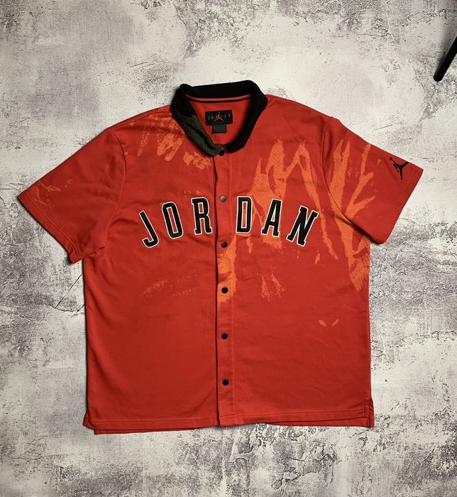 Jordan button up outlet jersey