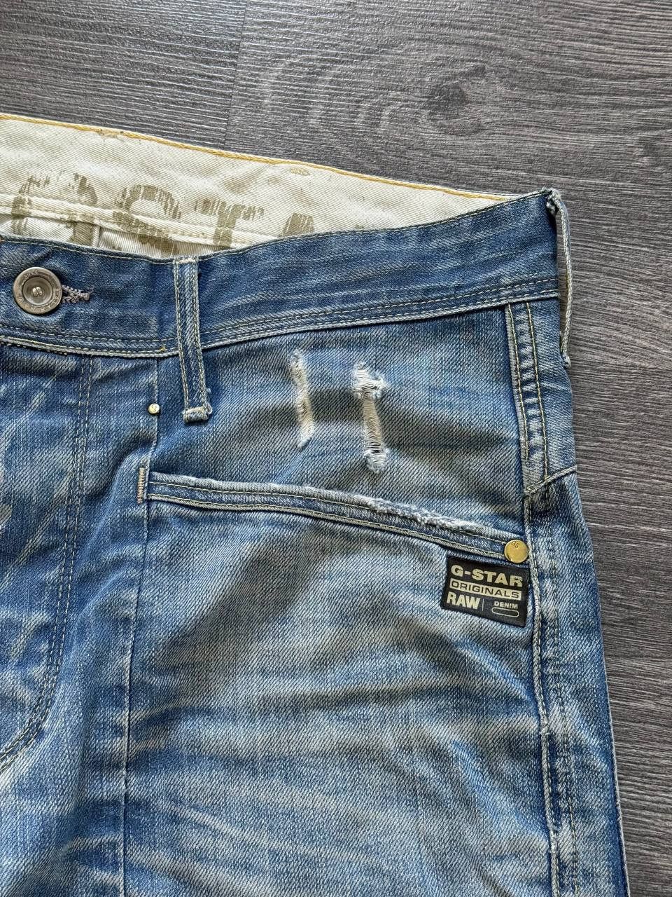 G-Star Y2K G-Star Raw Jack Loose Tapered Distressed Denim Jeans Size US 30 / EU 46 - 8 Thumbnail