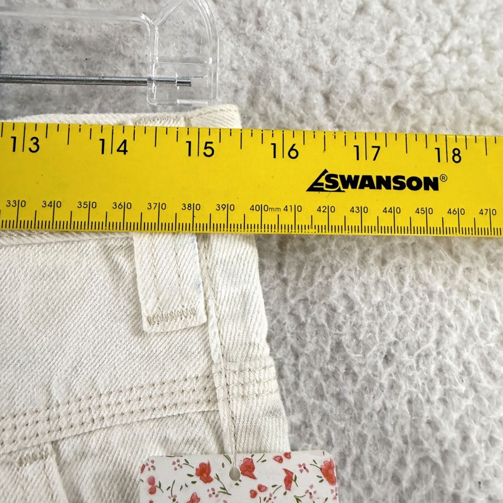 Free People Free People Side Car Mini Skirt Womens Size 28 White Denim Frayed Hem Casual Size 28" / US 6 / IT 42 - 6 Thumbnail