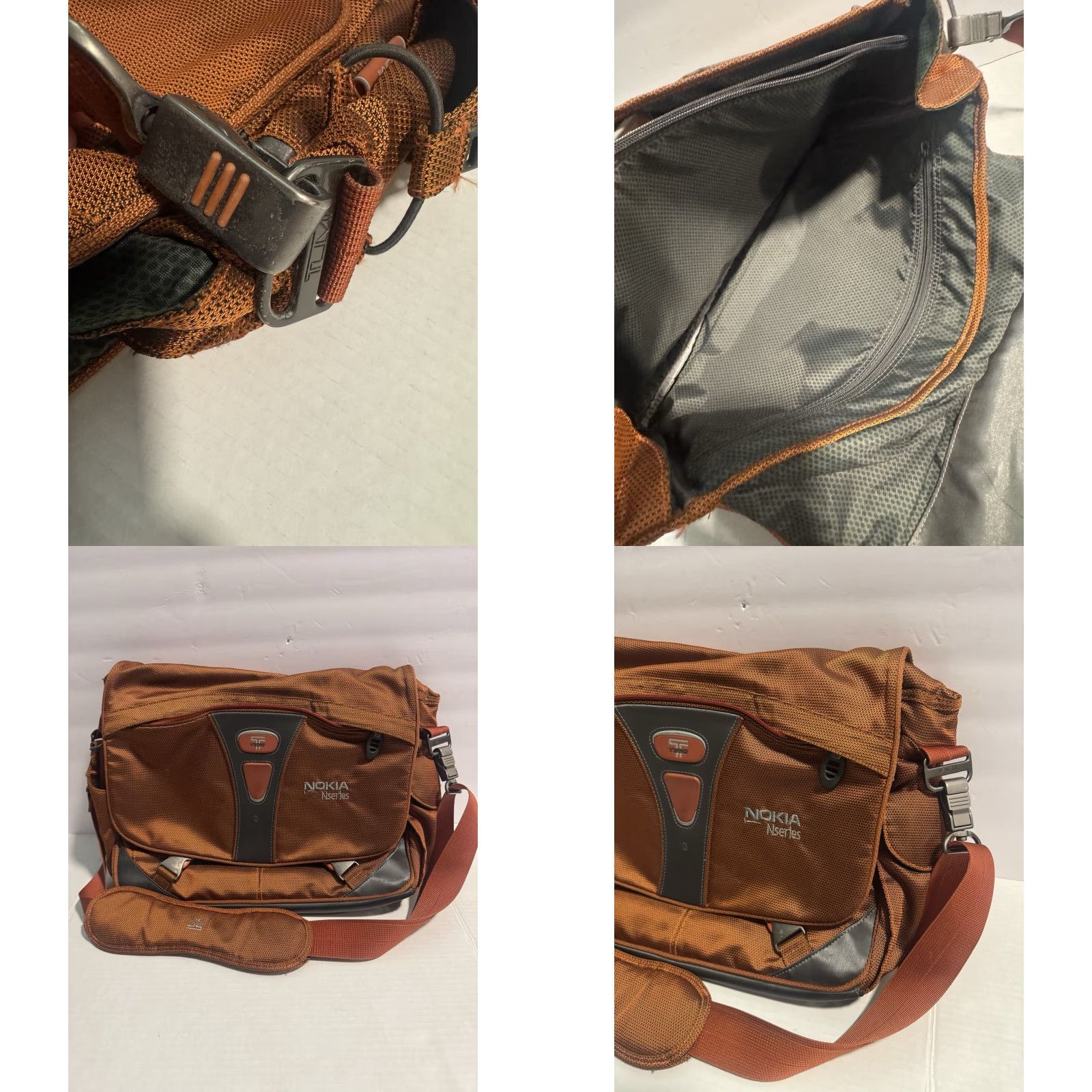 Tumi Tumi T-Tech Ballistic Nylon Expandable Messenger Crossbody Bag Orange Nokia N- Size ONE SIZE - 10 Thumbnail