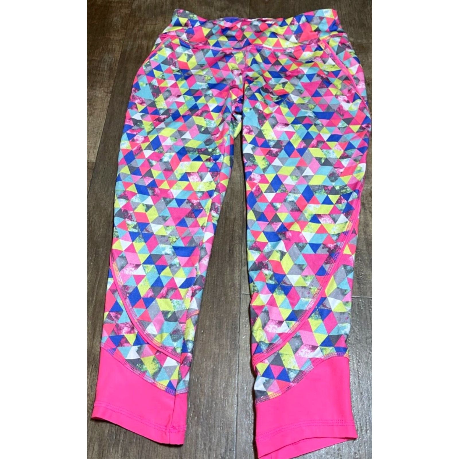 Avia AVIA Leggings Womens XS Pink Pants Pattern Paint Splatter Activewear Regular Compression Running Jogging Size 26" / US 2 / IT 38 - 2 Thumbnail