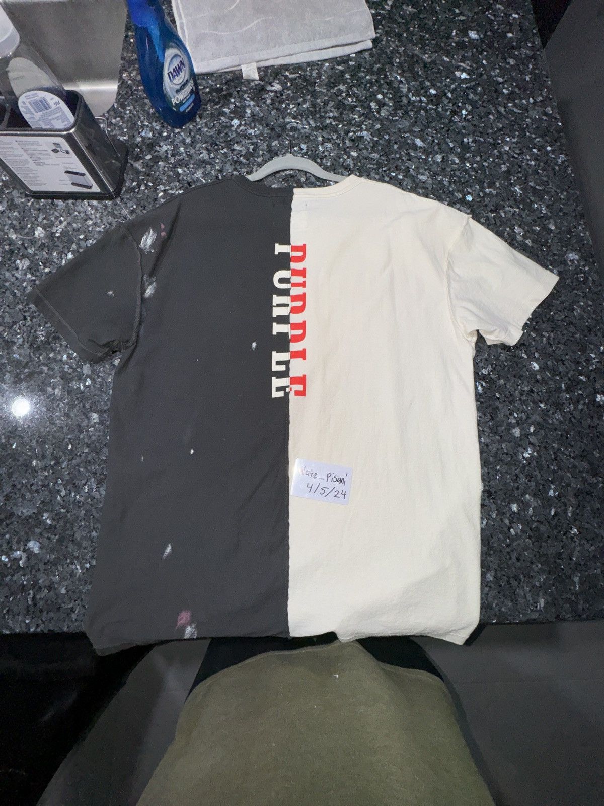 Purple Brand Purple brand black and white tee Size US L / EU 52-54 / 3 - 4 Thumbnail