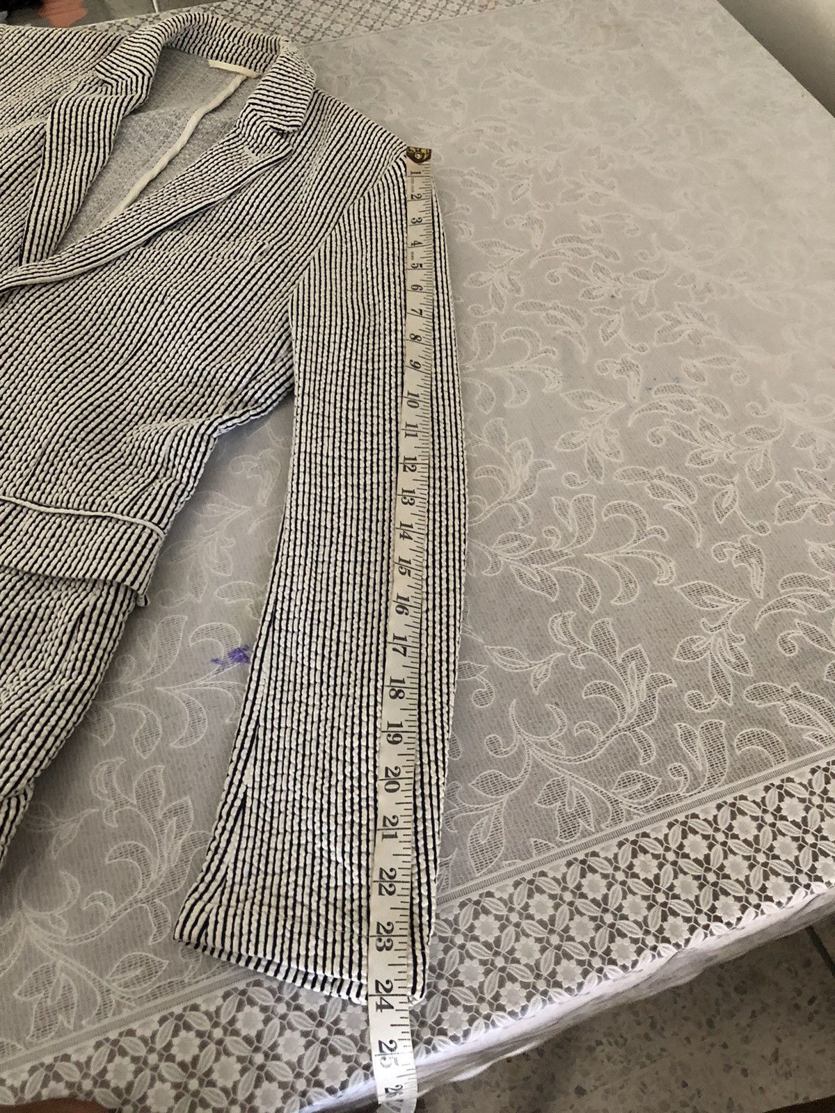 Issey Miyake Tete Homme by Issey Miyake Pleated Strip Blazer Size M / US 6-8 / IT 42-44 - 23 Thumbnail