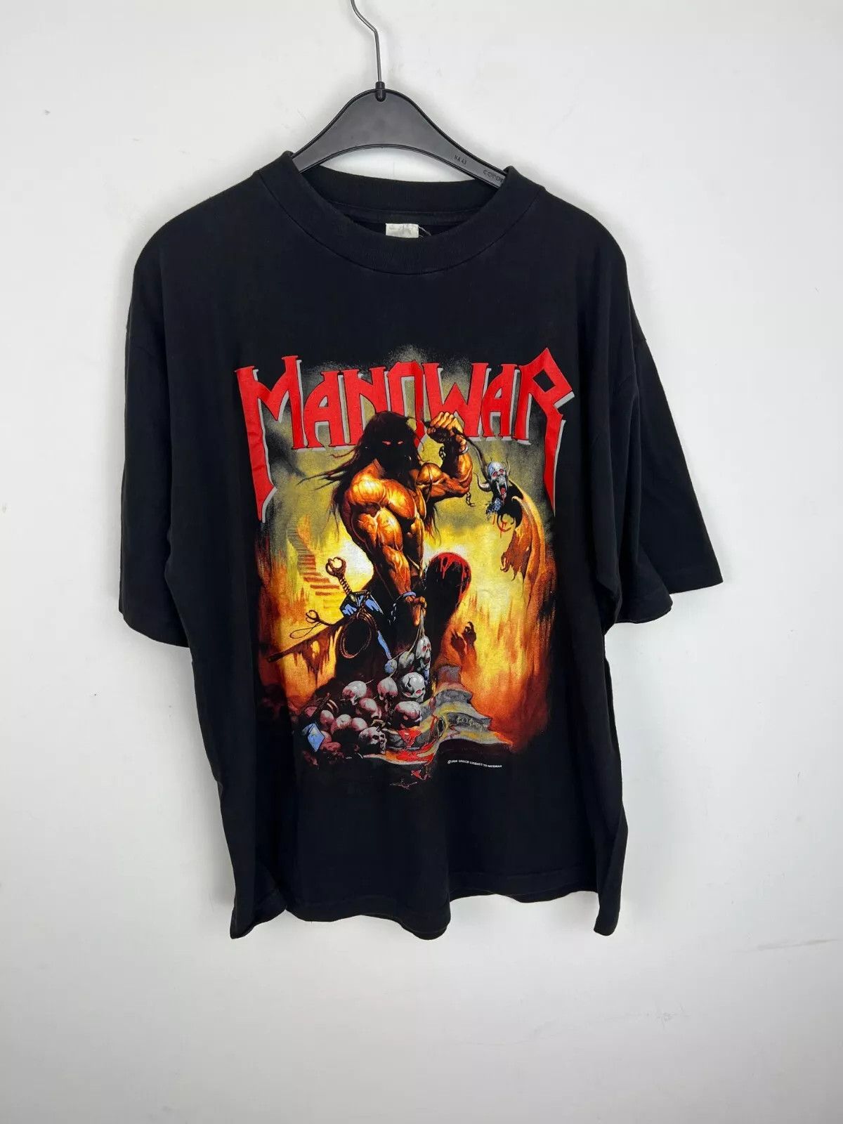 Vintage Vintage Manowar 1994 World Tour Agony and Ecstasy Shirt Size US XL / EU 56 / 4 - 1 Thumbnail
