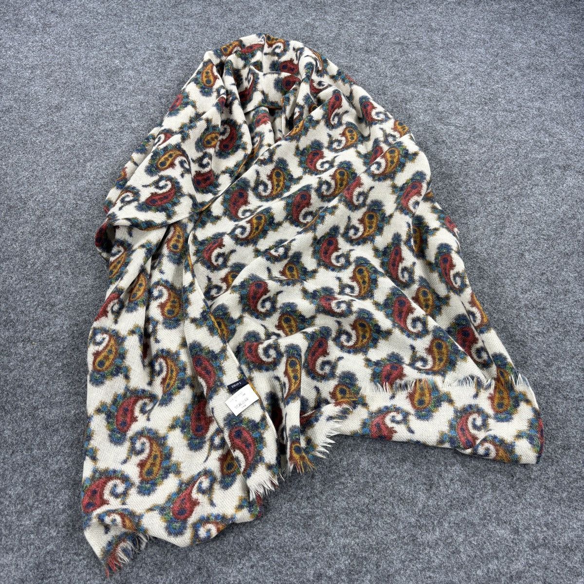 SHIPS × Vintage Ships Scarf # D773 # Muffler # Neckwear Size ONE SIZE - 7 Thumbnail