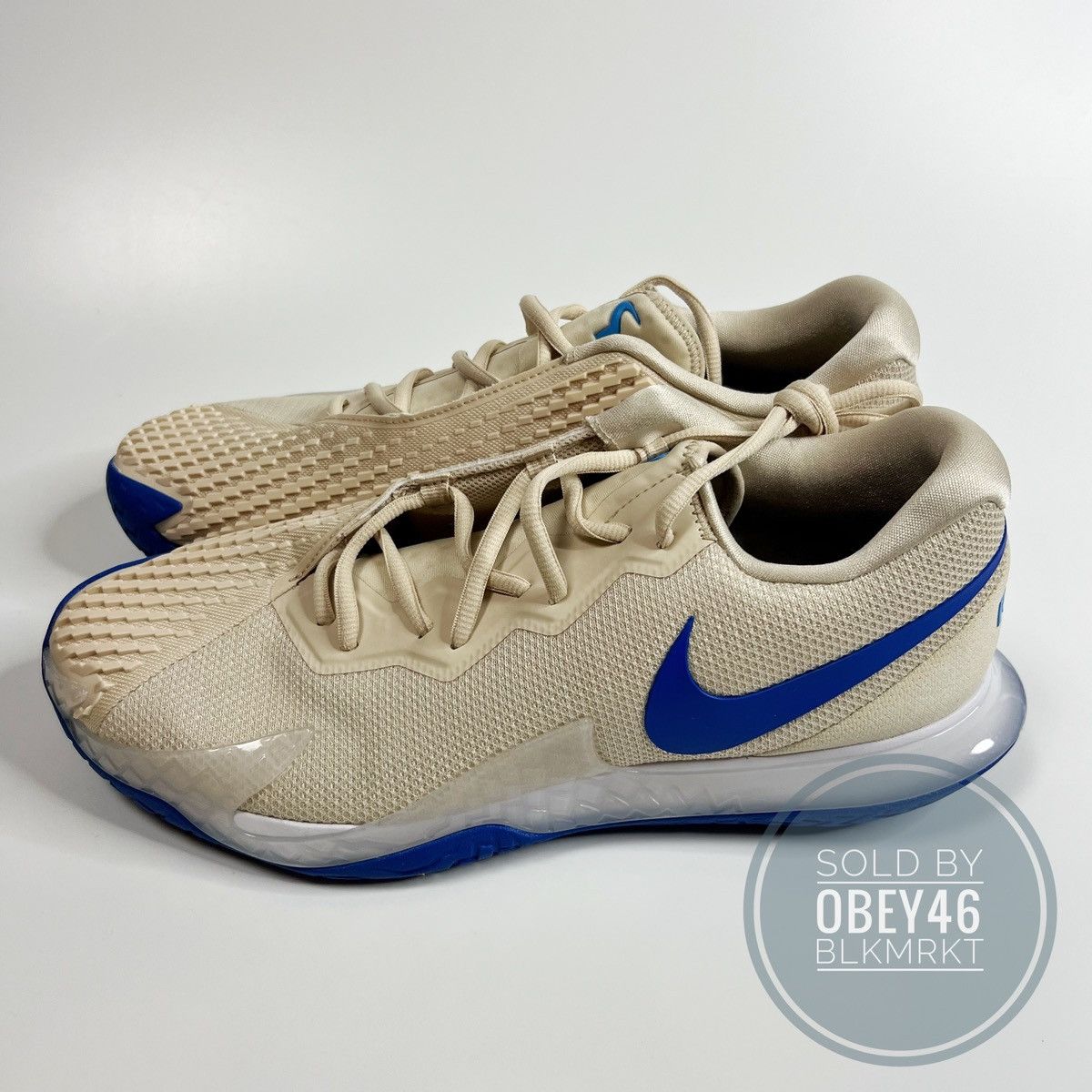 image of Nike Court Zoom Vapor Cage 4 Rafa Sanddrift Tennis Shoe, Men's (Size 11.5)
