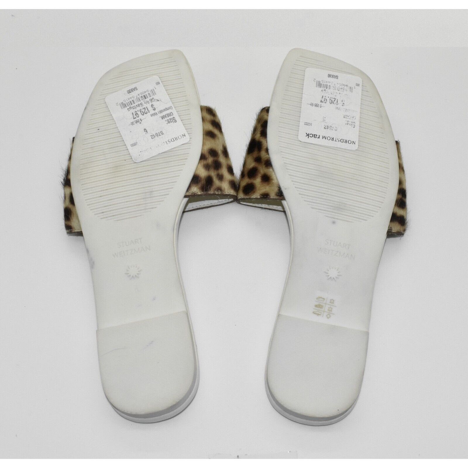 Stuart Weitzman NWOB STUART WEITZMAN Cheetah Calf Hair Slide Shoes 6B $295 Size US 6 / IT 36 - 4 Thumbnail