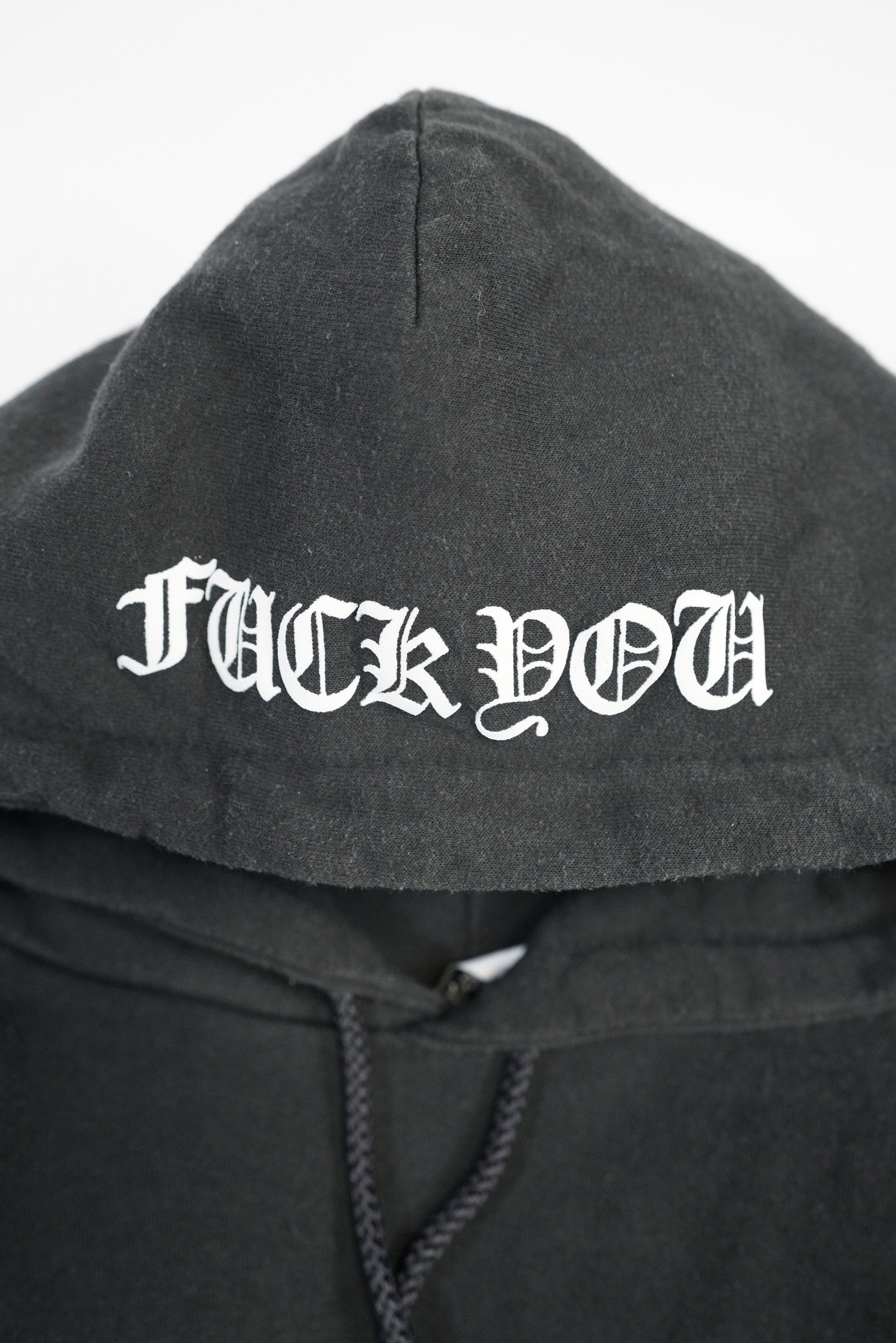 Chrome Hearts Chrome Hearts Vintage Fuck You Horseshoe Thermal Hoodie - M Size US M / EU 48-50 / 2 - 4 Thumbnail